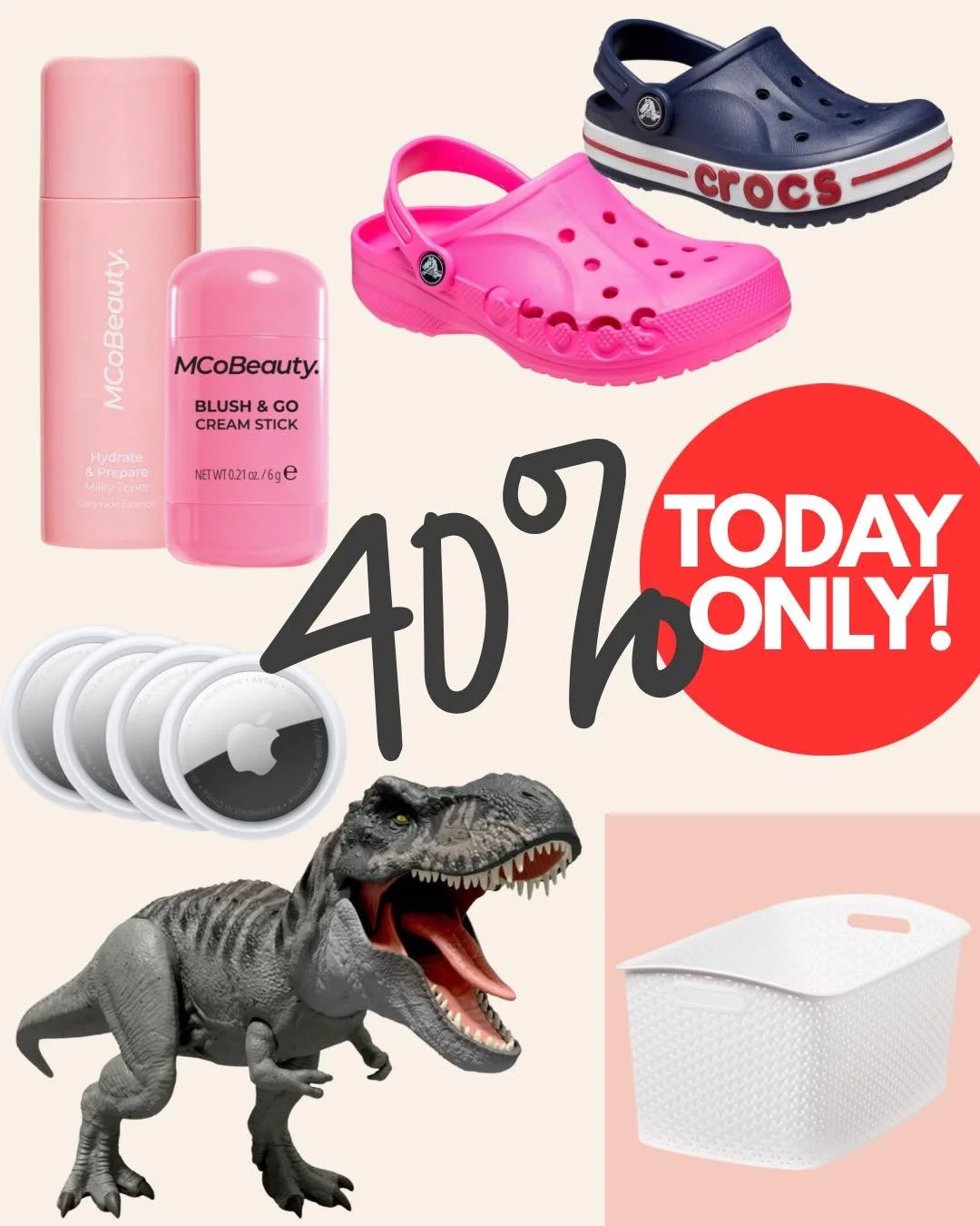 TODAY ONLY 🐰🌸 40% OFF at Target

If you&rsquo;re building Easter baskets&hellip;this is the moment.

So many of these deals are perfect fillers:
🤍 fun little toys + surprises
🩷 beauty goodies for teens (and let&rsquo;s be honest&hellip; us too)
?