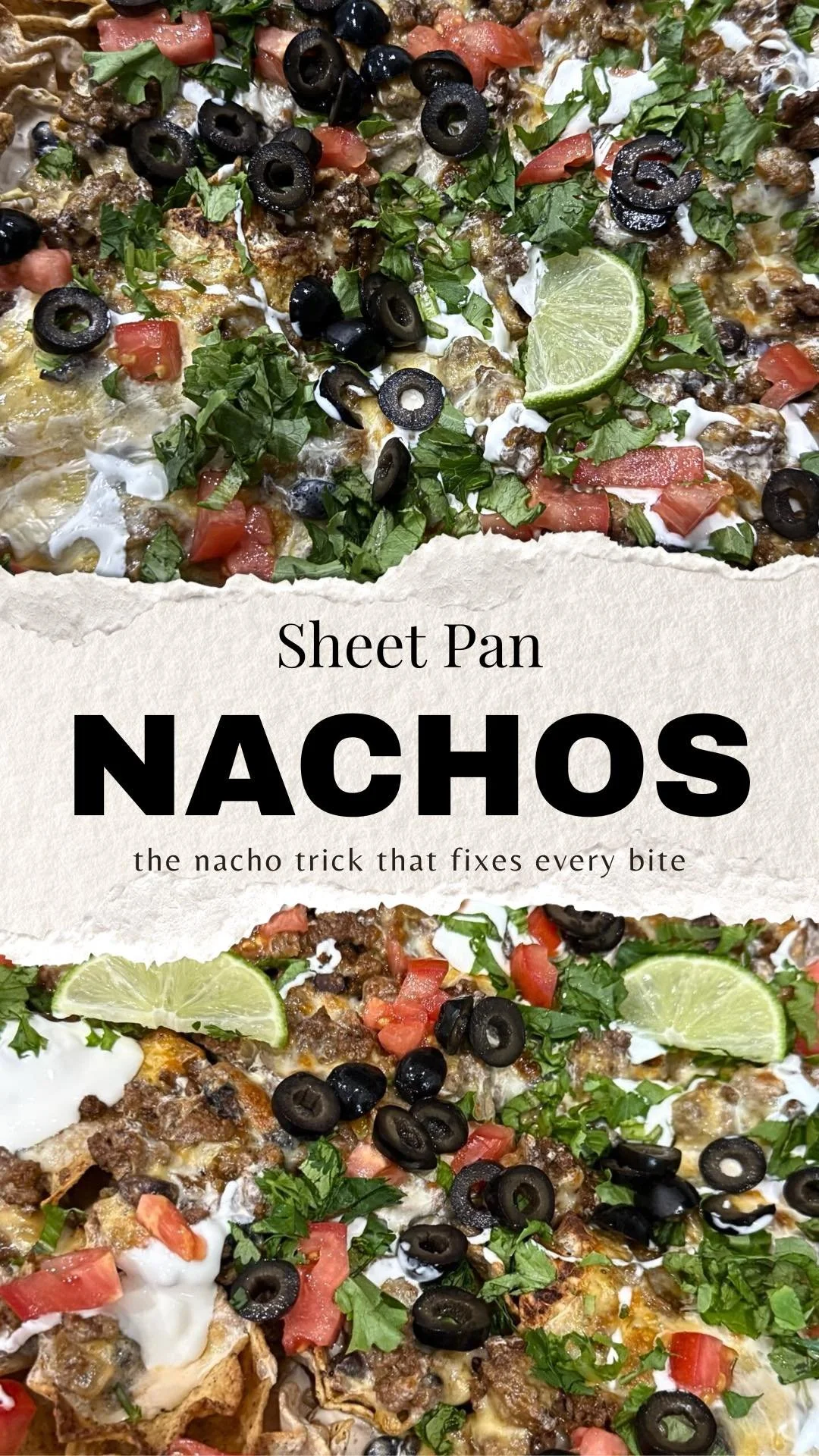Nacho typical way to make nachos. 

If you&rsquo;ve ever made sheet pan nachos but everyone fights over the toppings&hellip;this fixes that.

Every single chip actually gets a good bite. 😋 

Full recipe here 🔗 👇