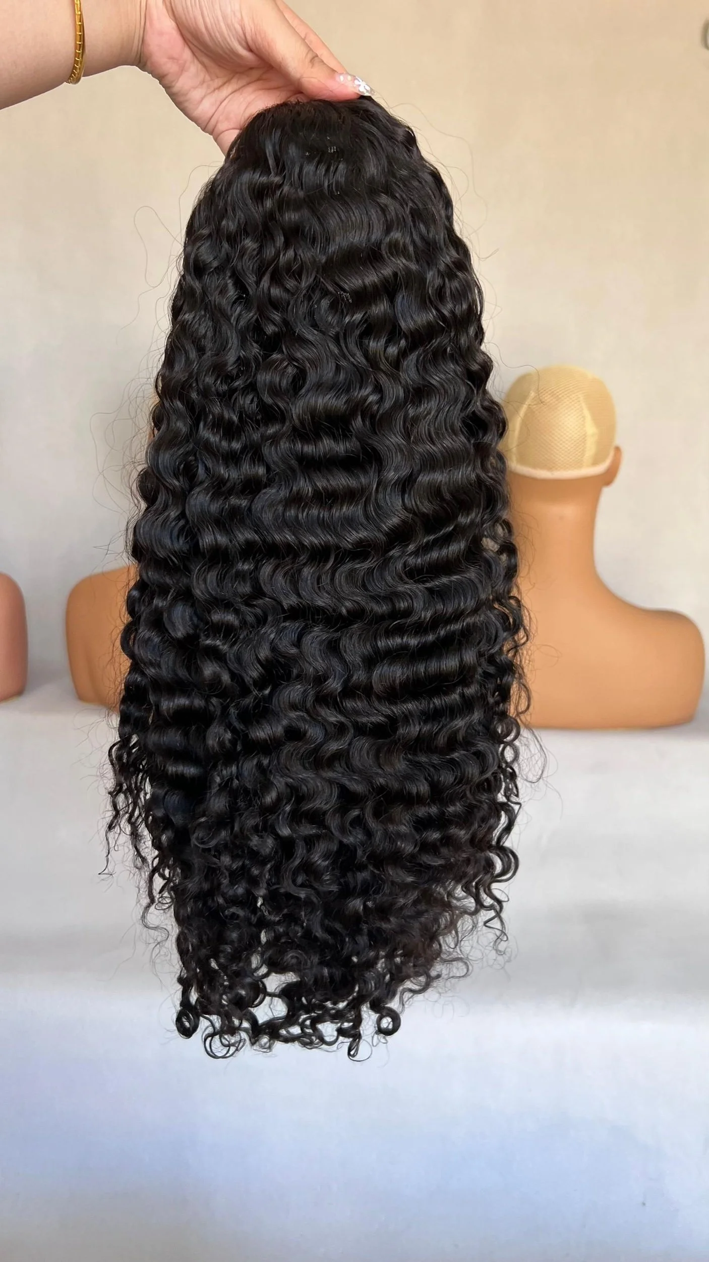 Half Curly Wig