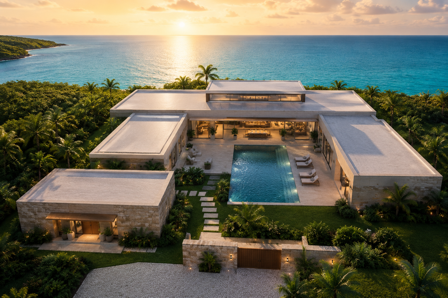 THE FOUNDER. Flagship compound forecourt