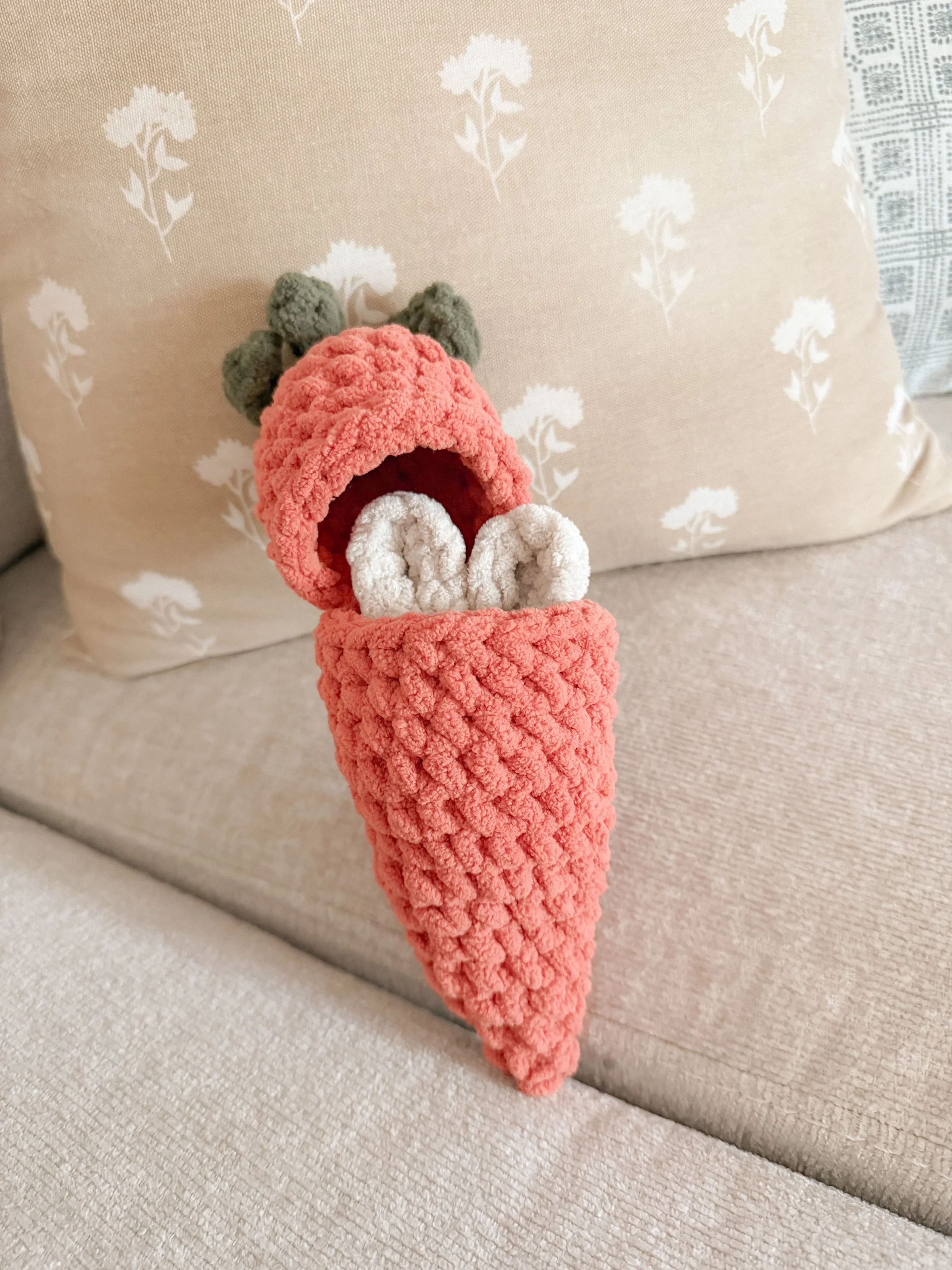 Hatching Carrot Bunny Plush