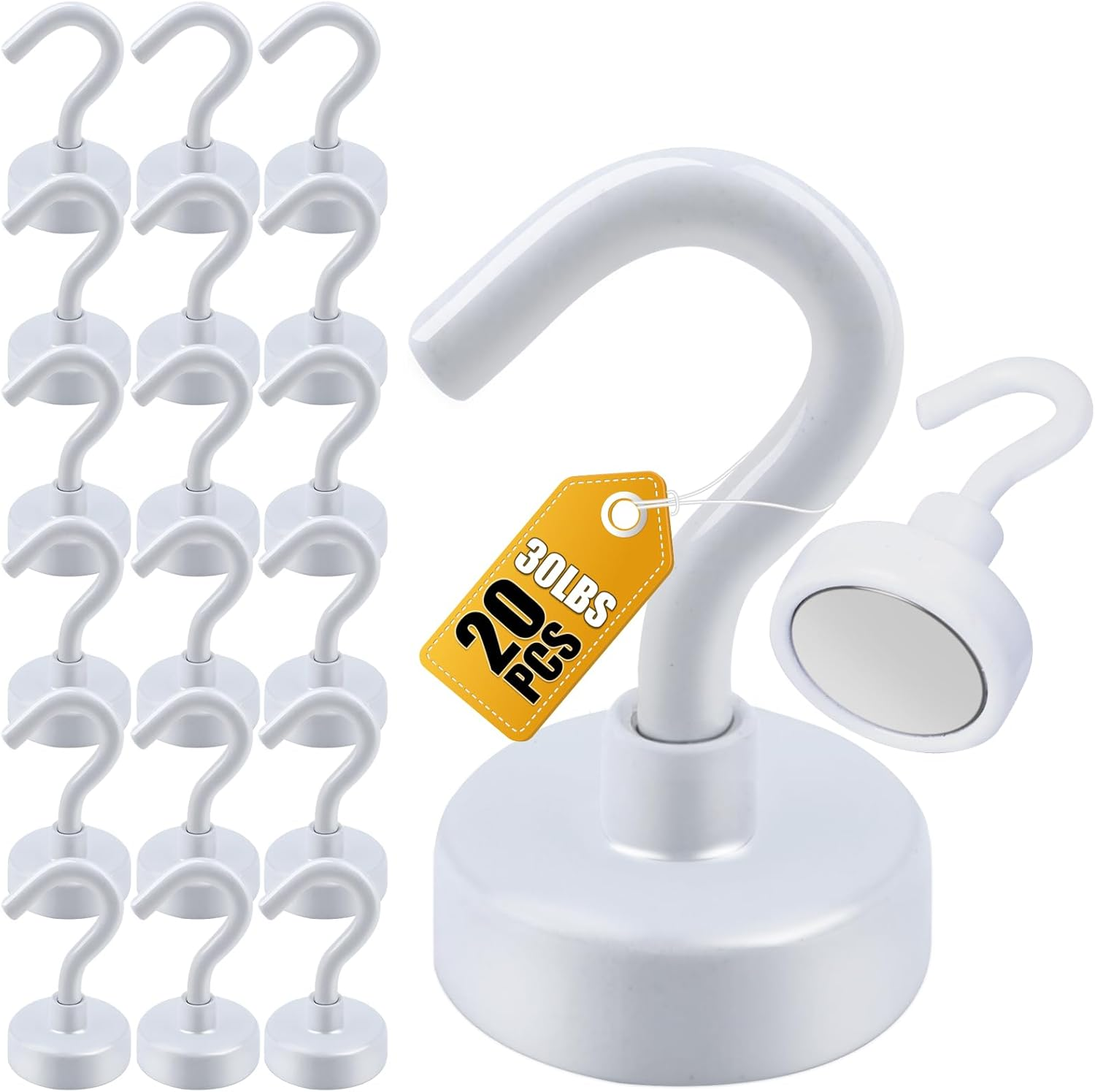 Magnetic Hooks - 12 Pack
