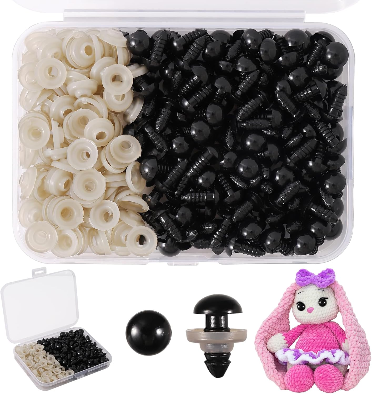 10mm Safety Eyes - 260 Pc