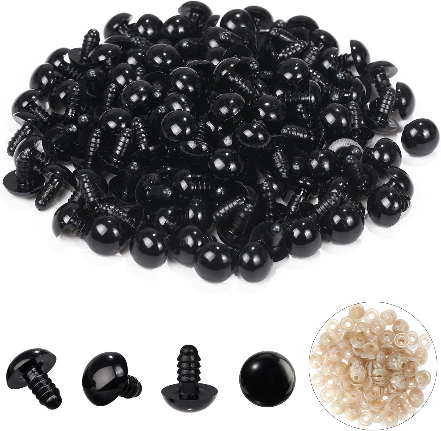 14mm Safety Eyes - 260 Pc