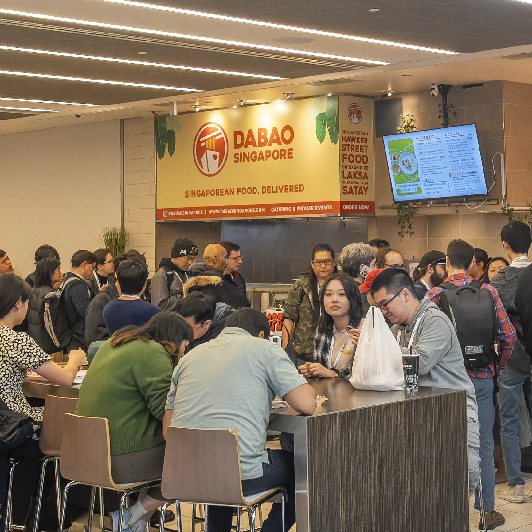 Dabao Singapore's stall inside the Metreon food court