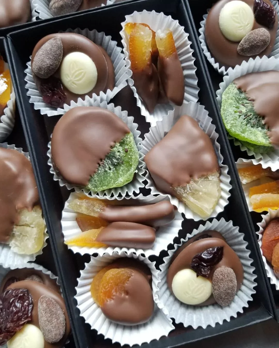 Chocolate Dipped Candied Fruit