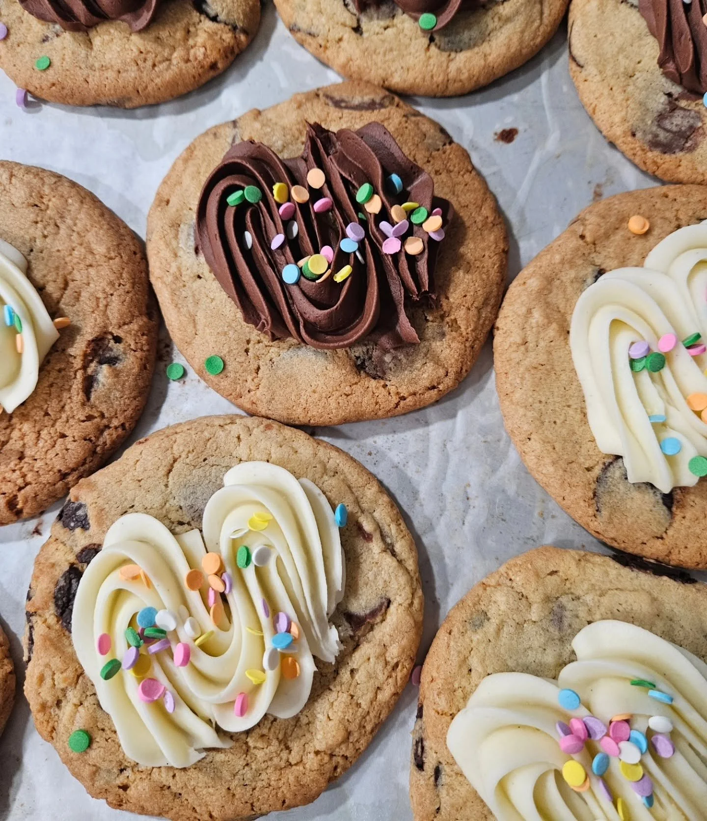 Milk & Dark Chocolate Chunk Cookies