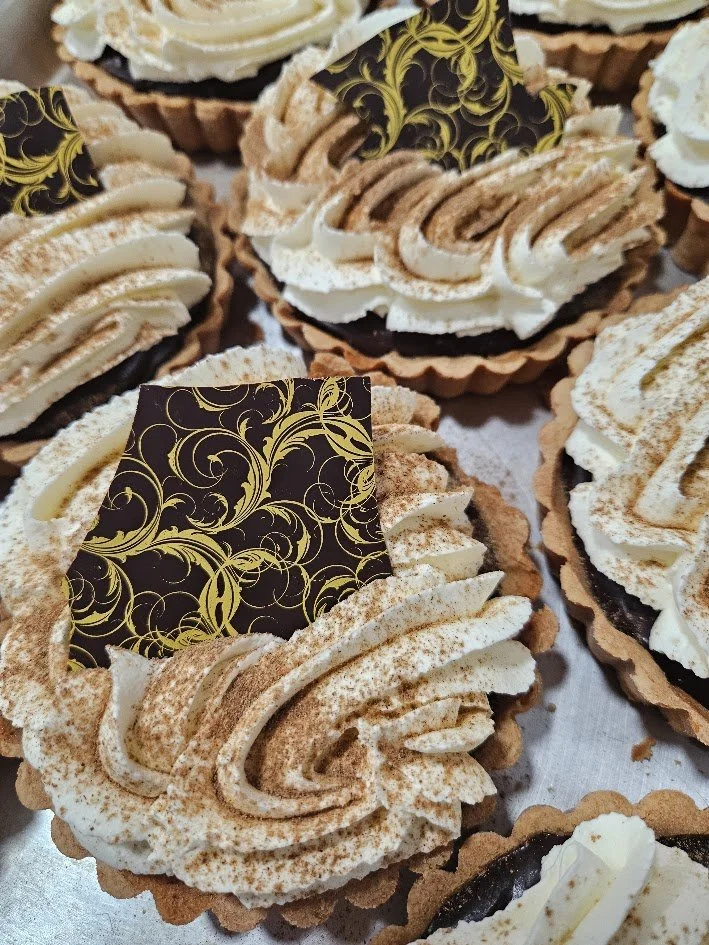 Chai Chocolate & Pumpkin Ganache Tarts