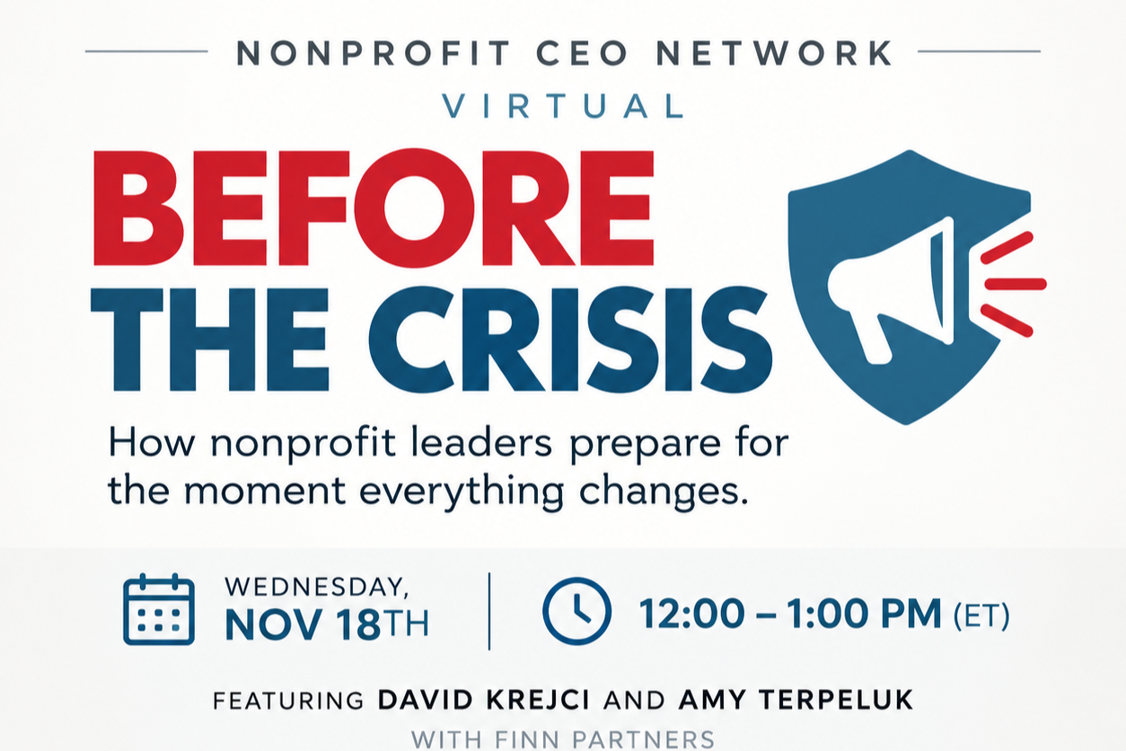 Before the Crisis: How Nonprofit Leaders Prepare for the Moment Everything Changes