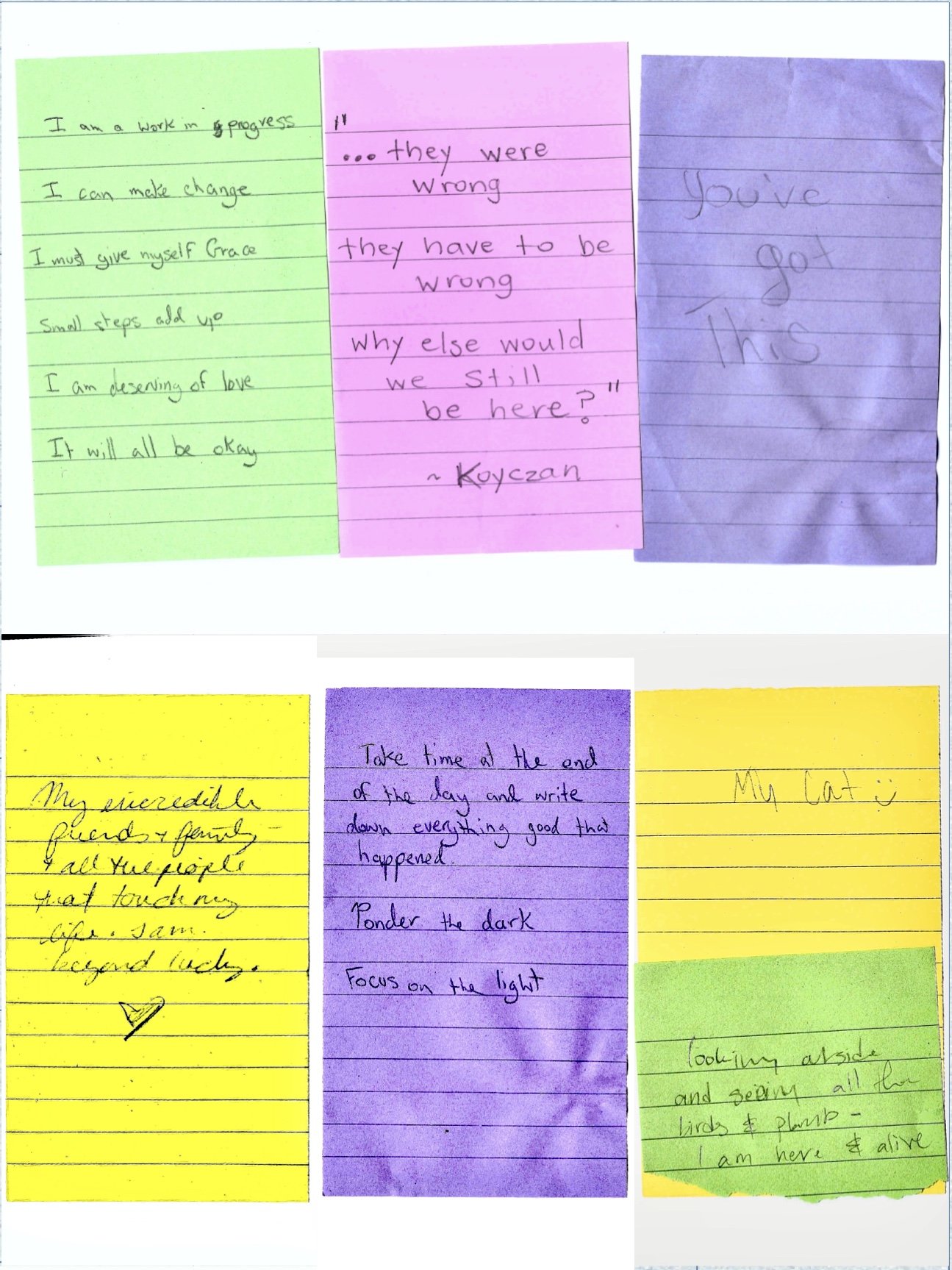 positive messages left by the public. I might transcribe them at some point, but not right now