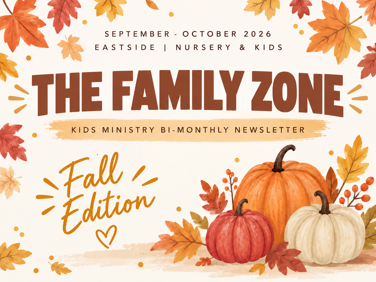 Kids Ministry This Fall!