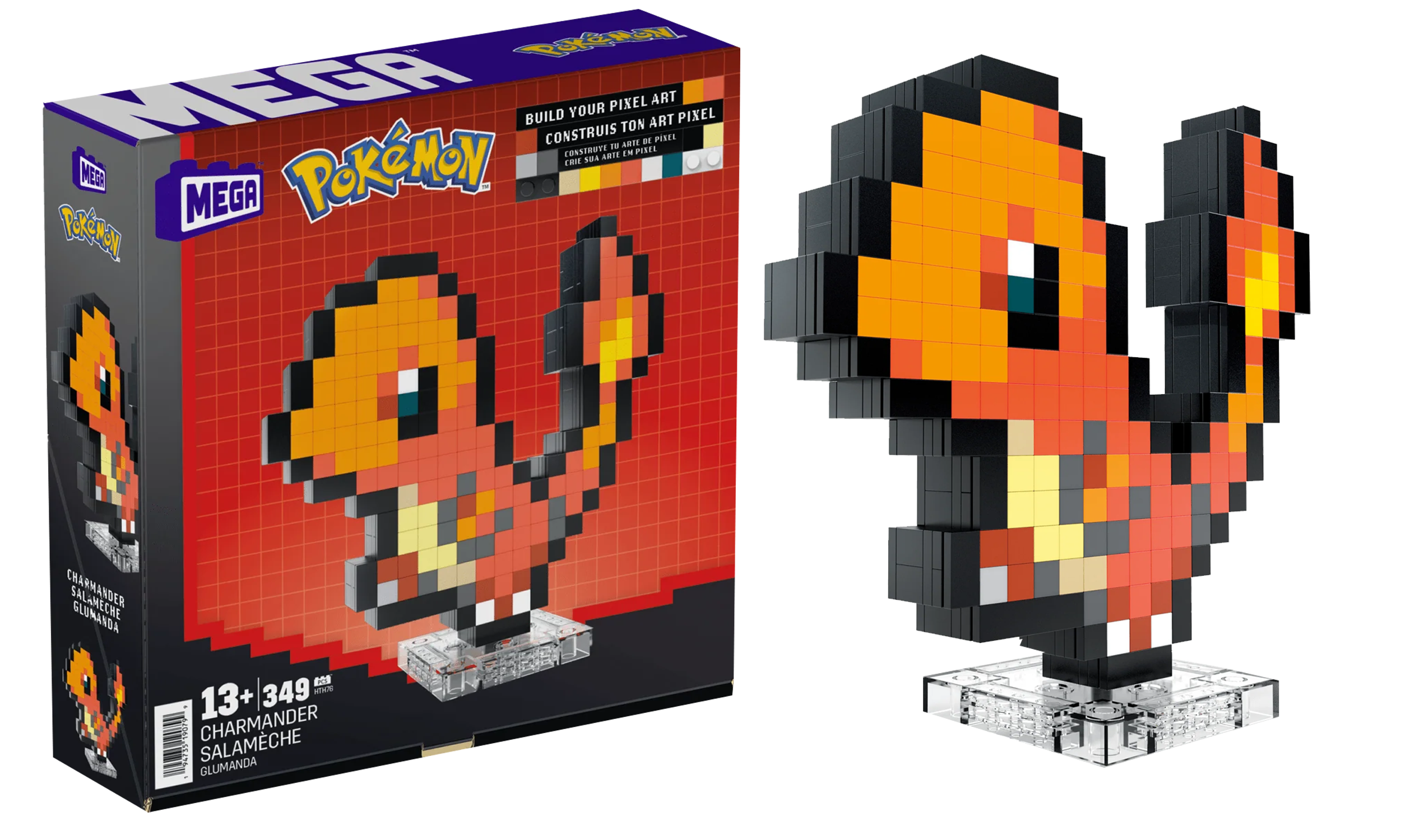 MEGA Pokemon Charmander Pixel Art Set PNG.png