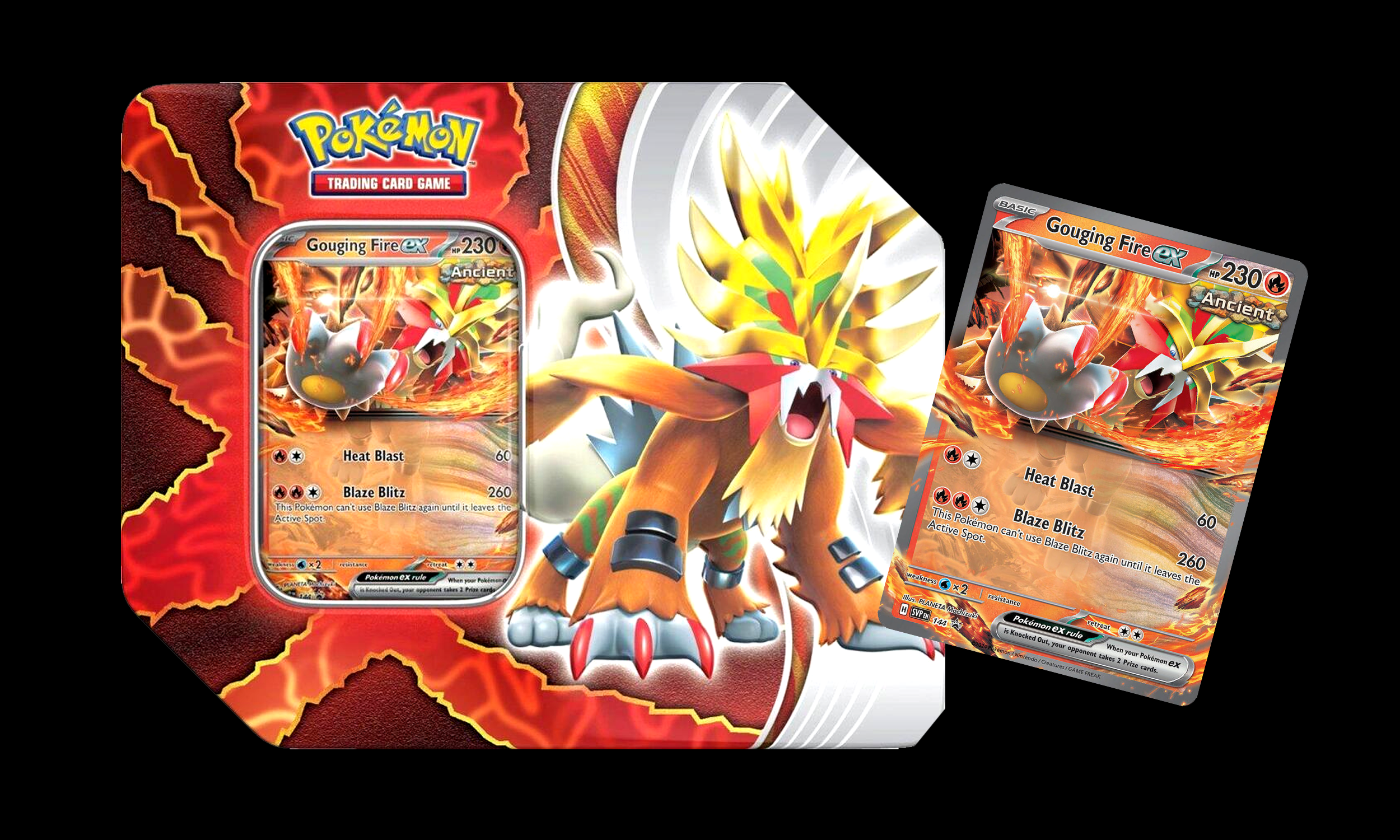 Paradox Destinies Tin - Gouging Fire EX Promo