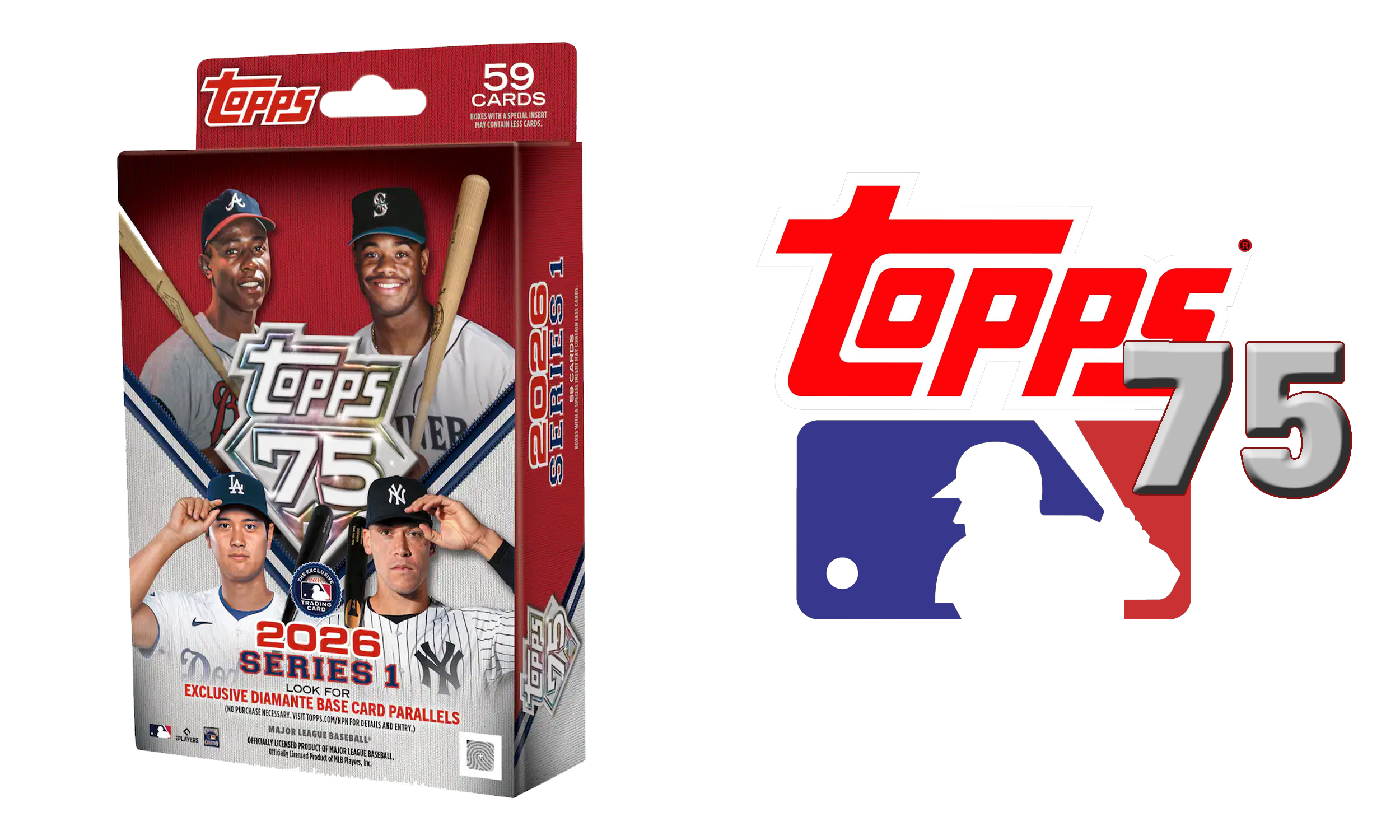 Topps 75 2026 MLB Baseball 59 Card Hanger Box - Series 1