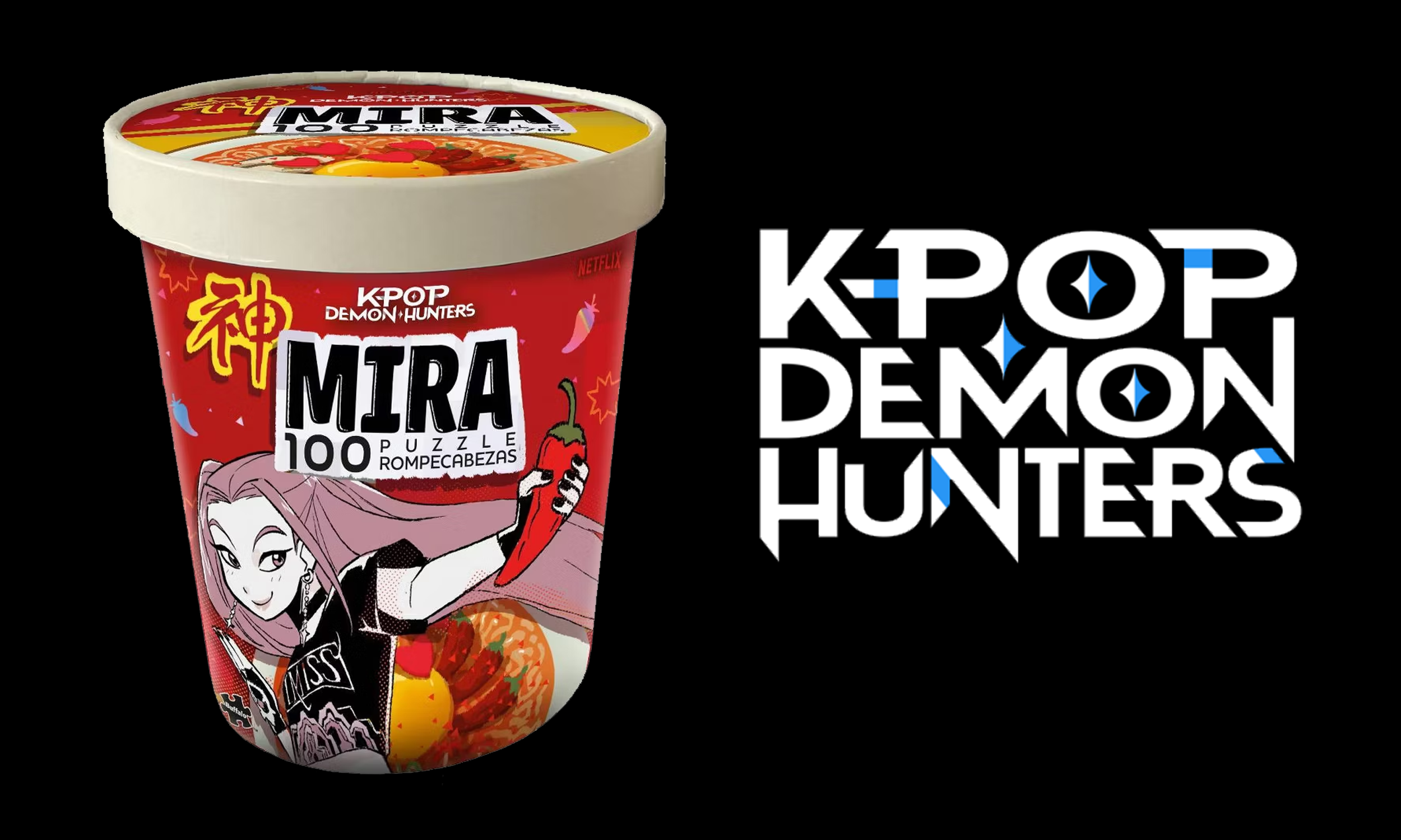 K-Pop Demon Hunters - MIRA Ramen 100pc Puzzle
