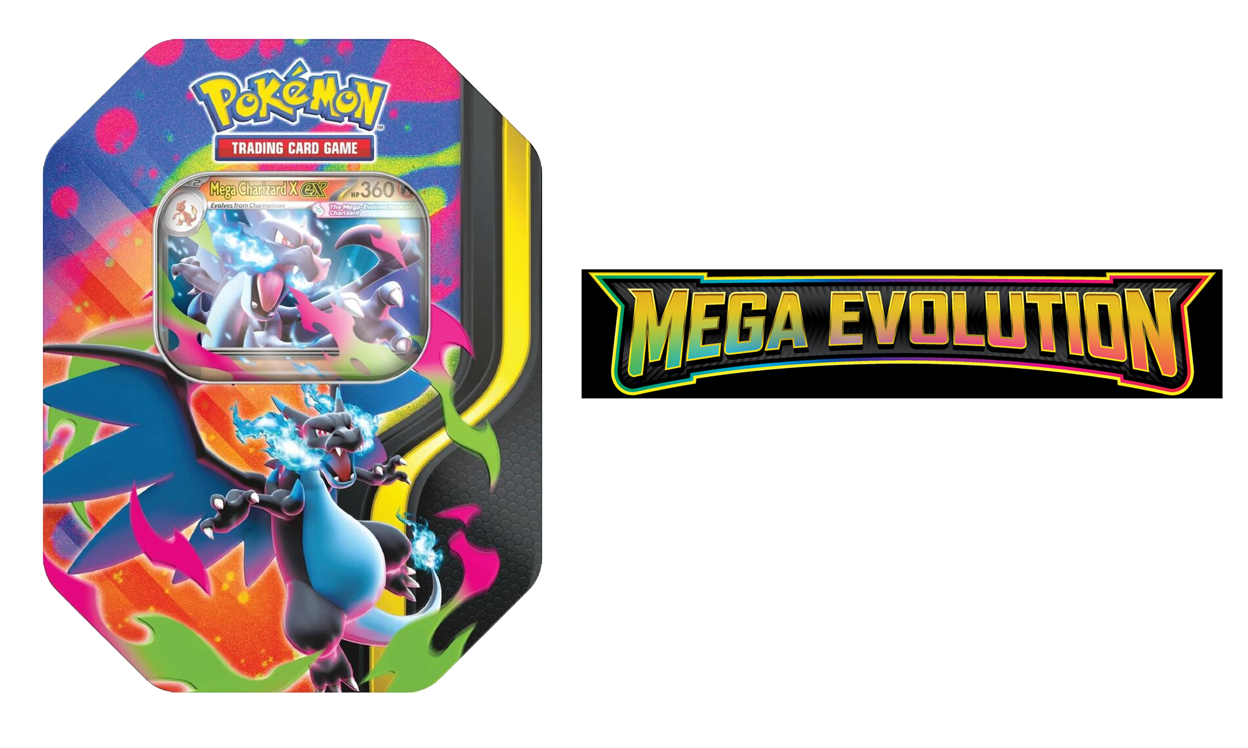 Pokemon Mega Evolution - Mega Charizard X EX 2026 Tin with Promo