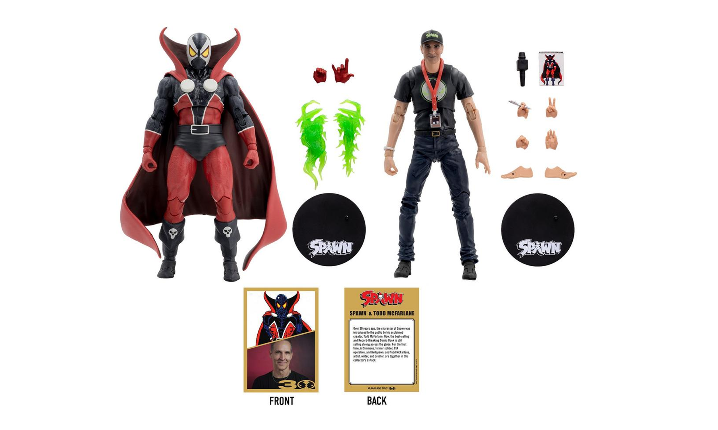 Todd McFarlane Spawn 30th Anniversary 2 Pack toys Action Figure PNG 3.png