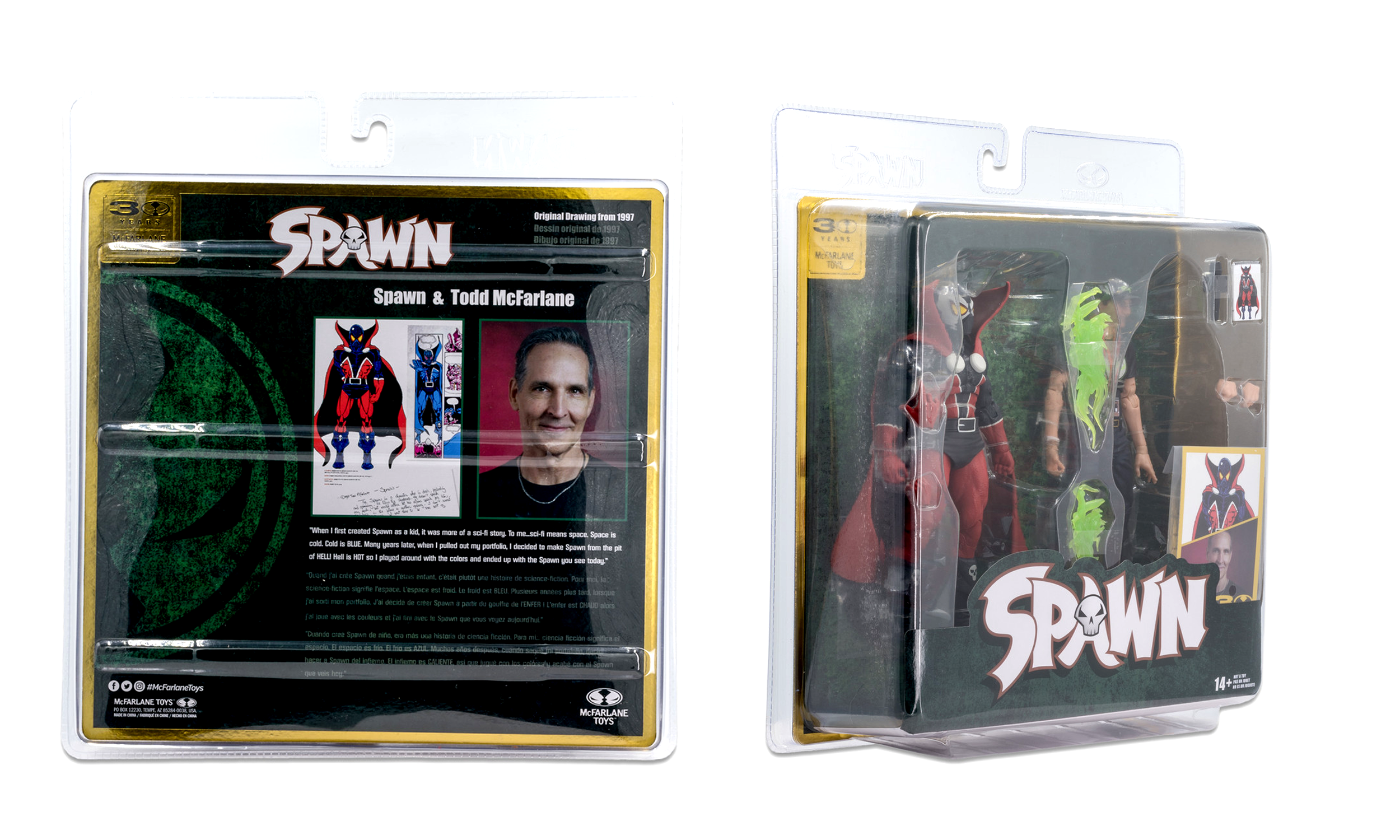 Todd McFarlane Spawn 30th Anniversary 2 Pack toys Action Figure PNG 2.png