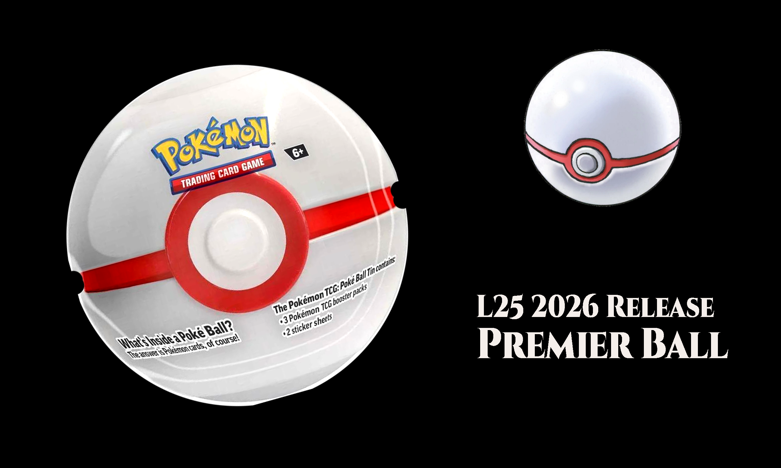 Pokémon PokeBall - "Premier Ball" 2026 Release
