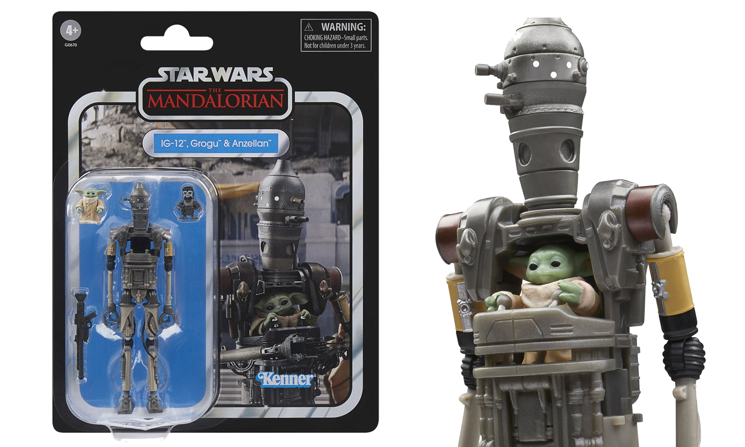 Star Wars PNG Mandalorian Toy Figure Grogu IG-12.png