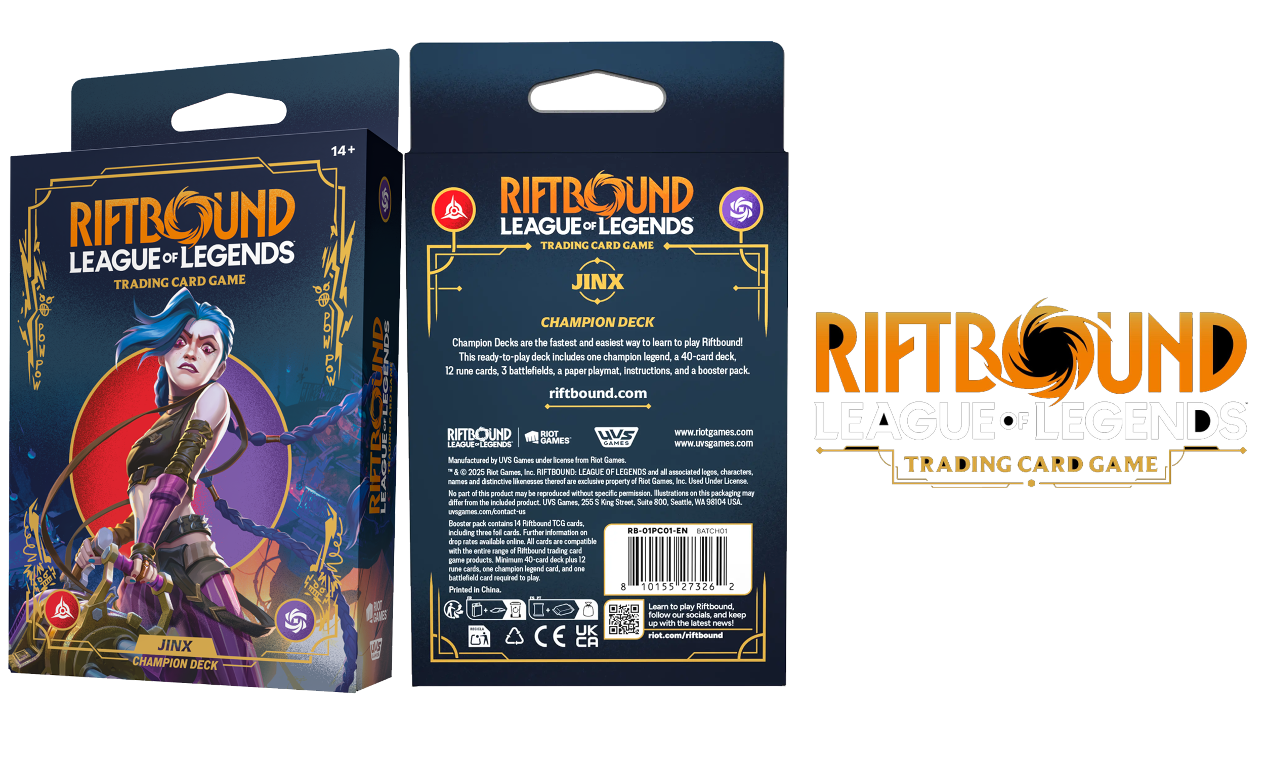 Riftbound: League of Legends TCG - Jinx Origins Champion Deck