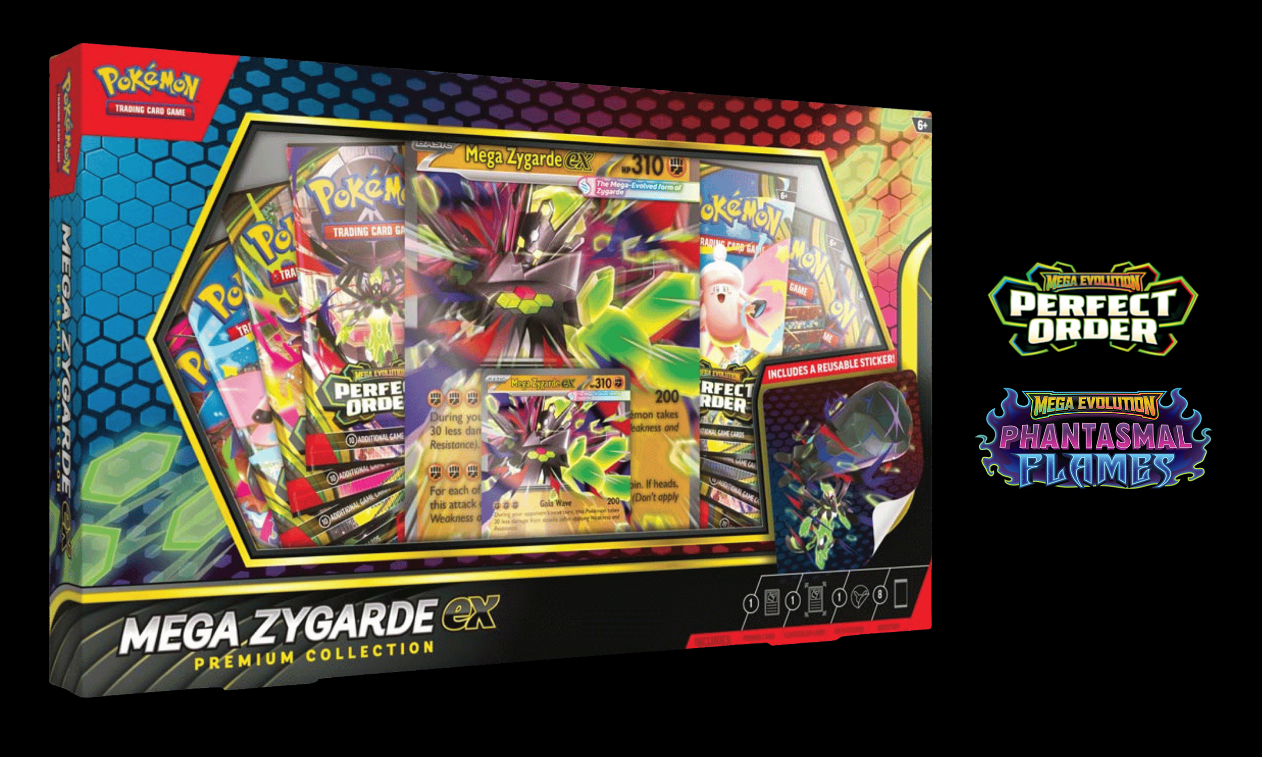 Mega Evolutions Mega Zygarde EX Premium Collection - Phantasmal Flames/ Perfect Order