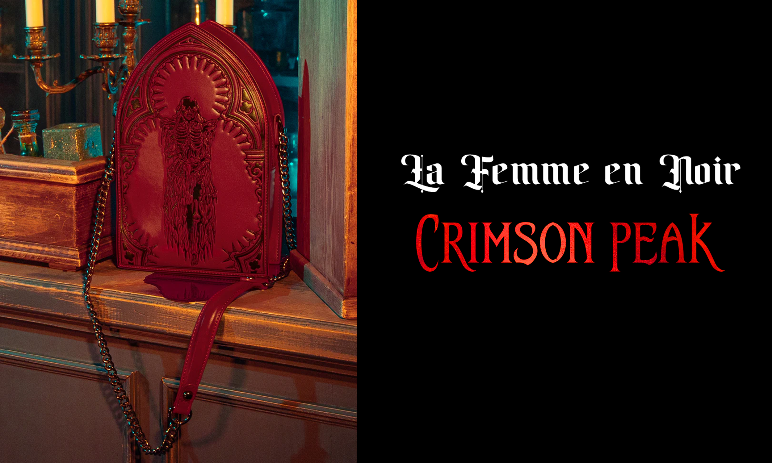La Femme En Noir - CRIMSON PEAK Red Ghost Shoulder Bag Purse