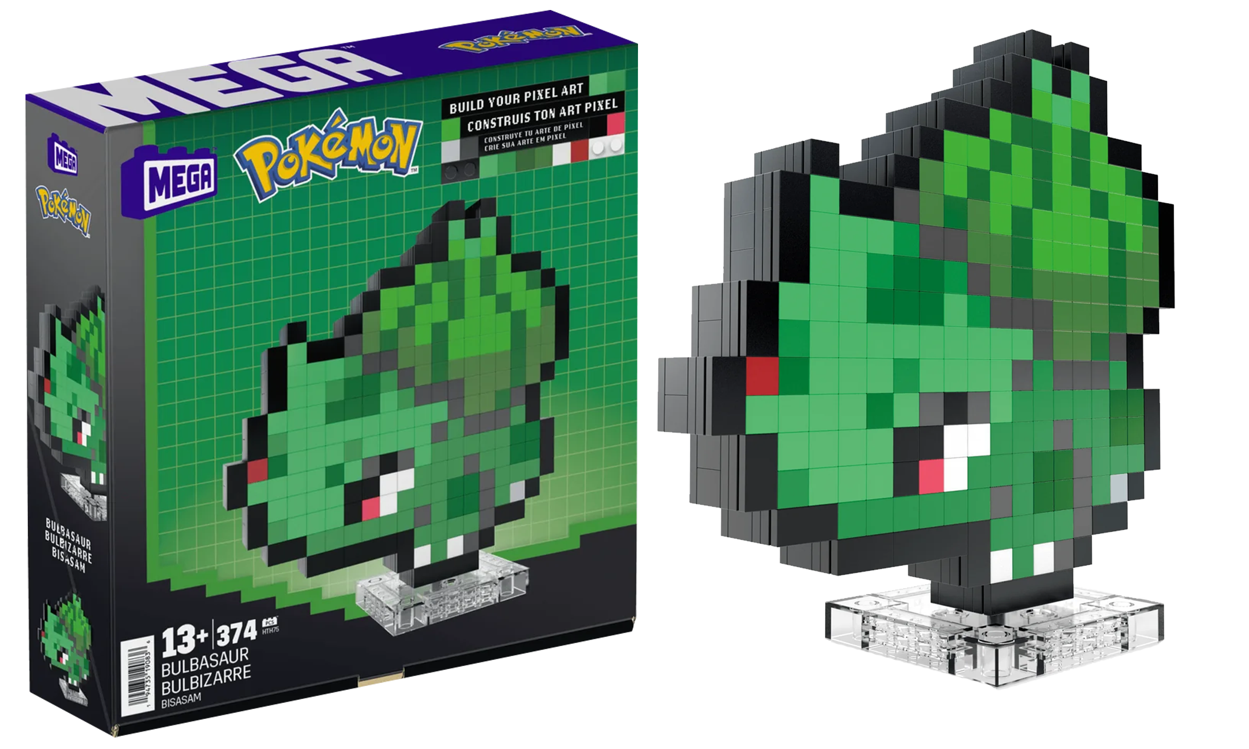 MEGA Pokemon Bulbasaur Pixel Art Set PNG.png
