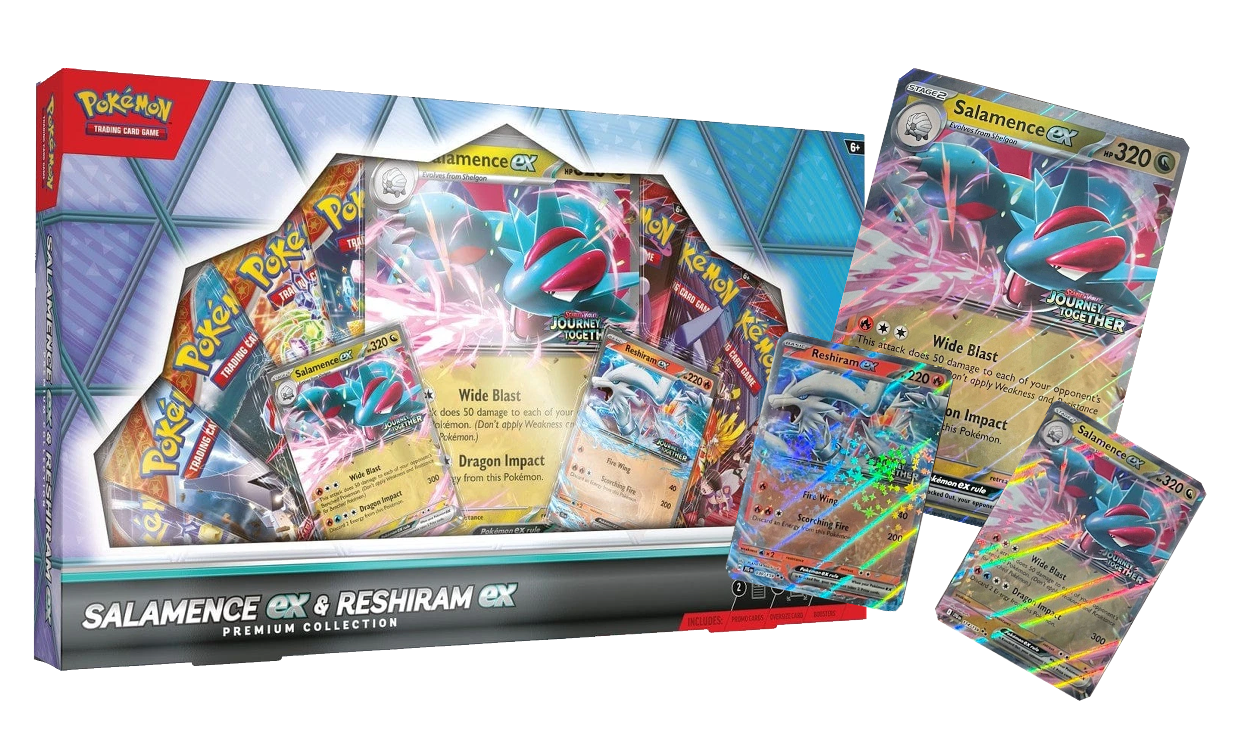 PNG Box Salamence EX Reshiram EX POkemon.png