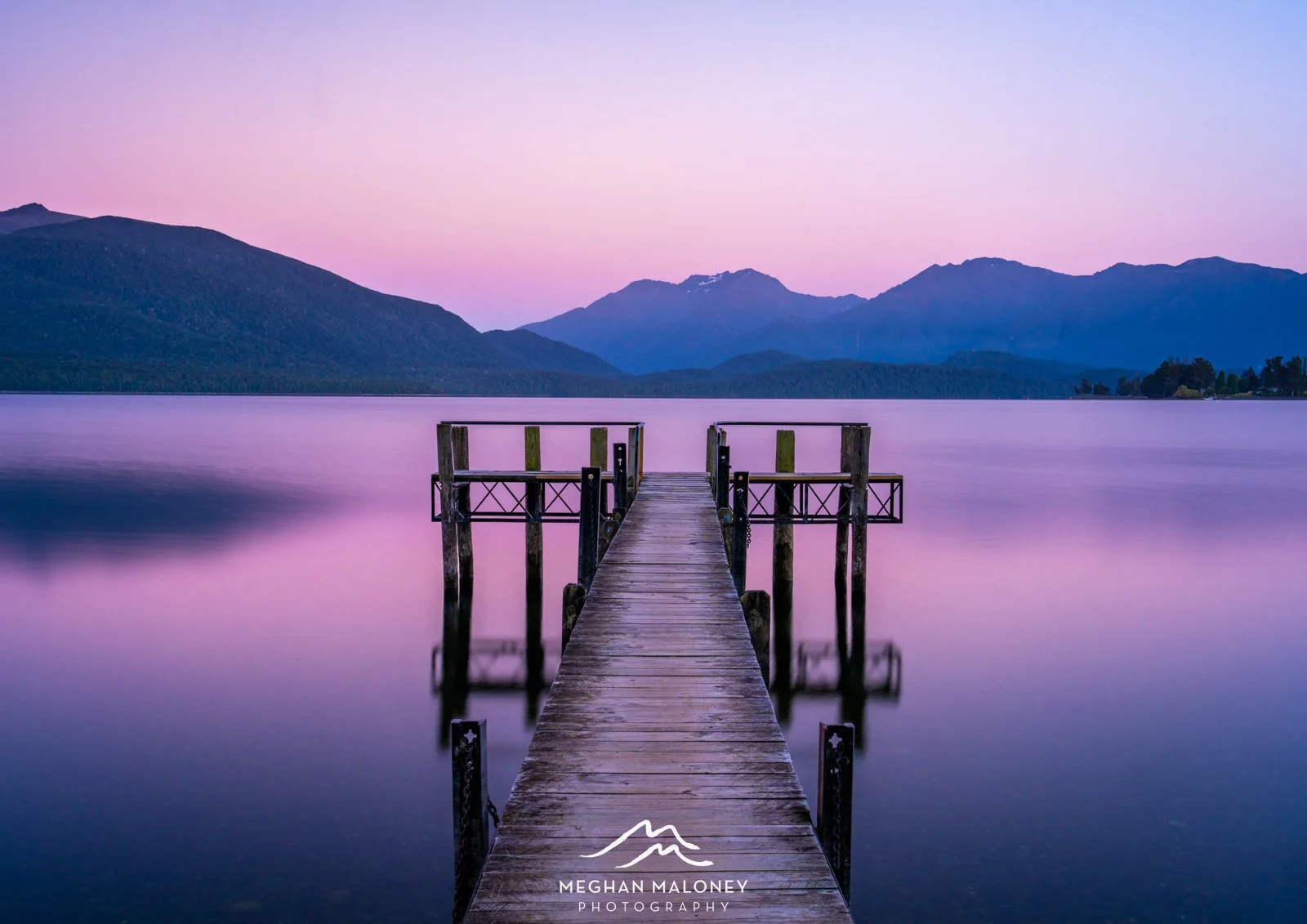 Pink Jetty Dawn Te Anau