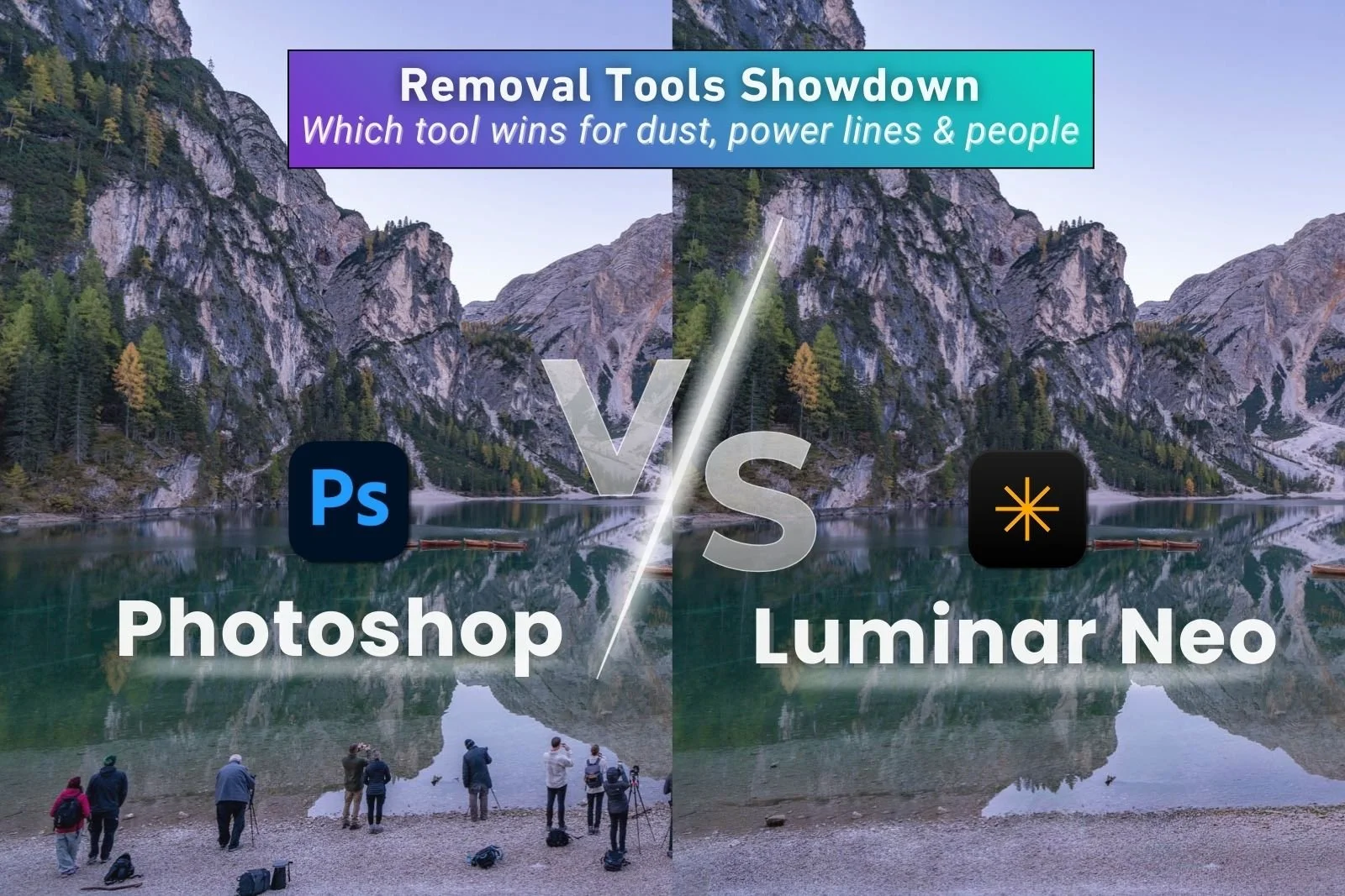 Removal Tools Showdown: Photoshop vs Luminar Neo