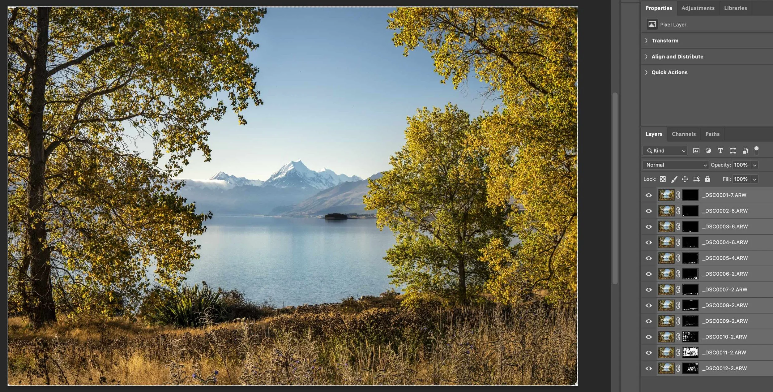 photoshop focus stack mask control