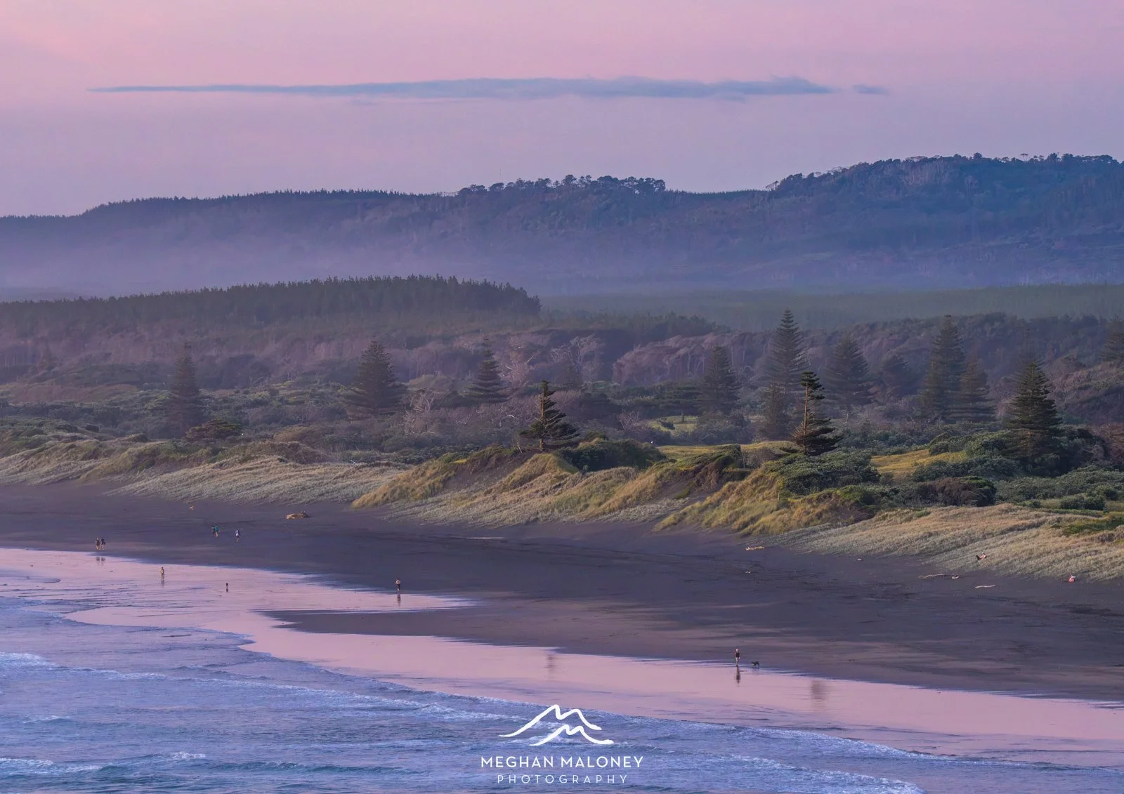 Muriwai Beach Sunset Hues