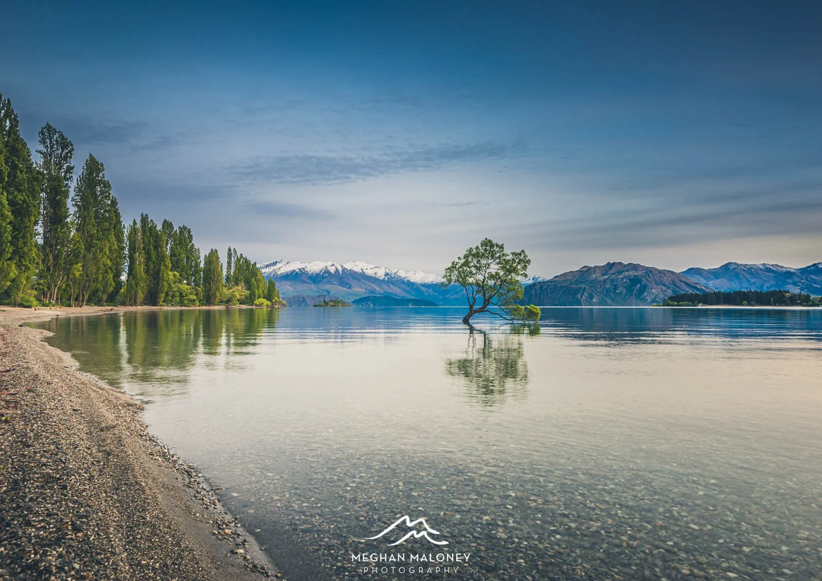 Lake Wanaka Rippled Reflection