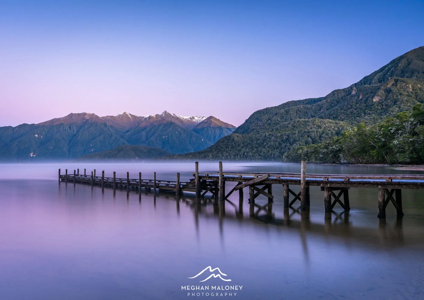 Lake Hauroko Dawn Hues