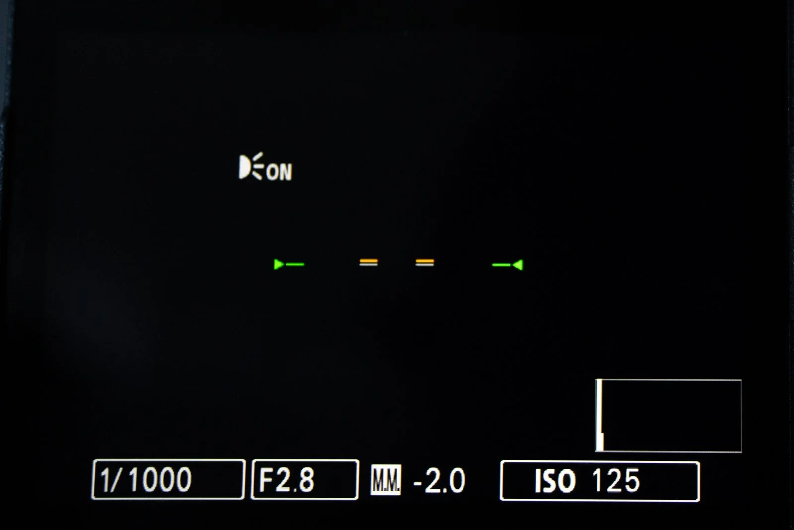 sony alpha 7rvi histogram level display
