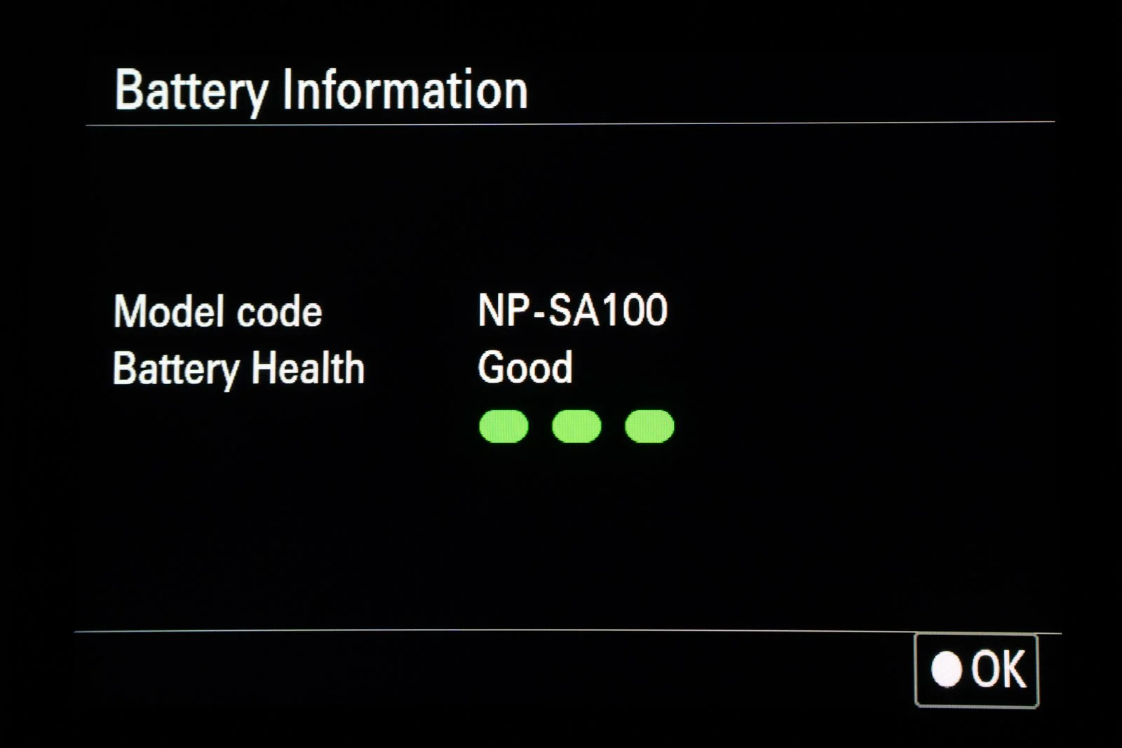 sony a7rvi battery health
