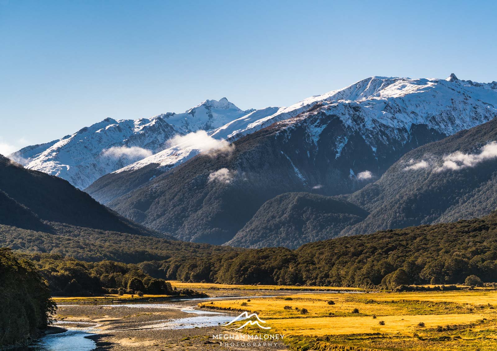 Makarora River Golden Valley
