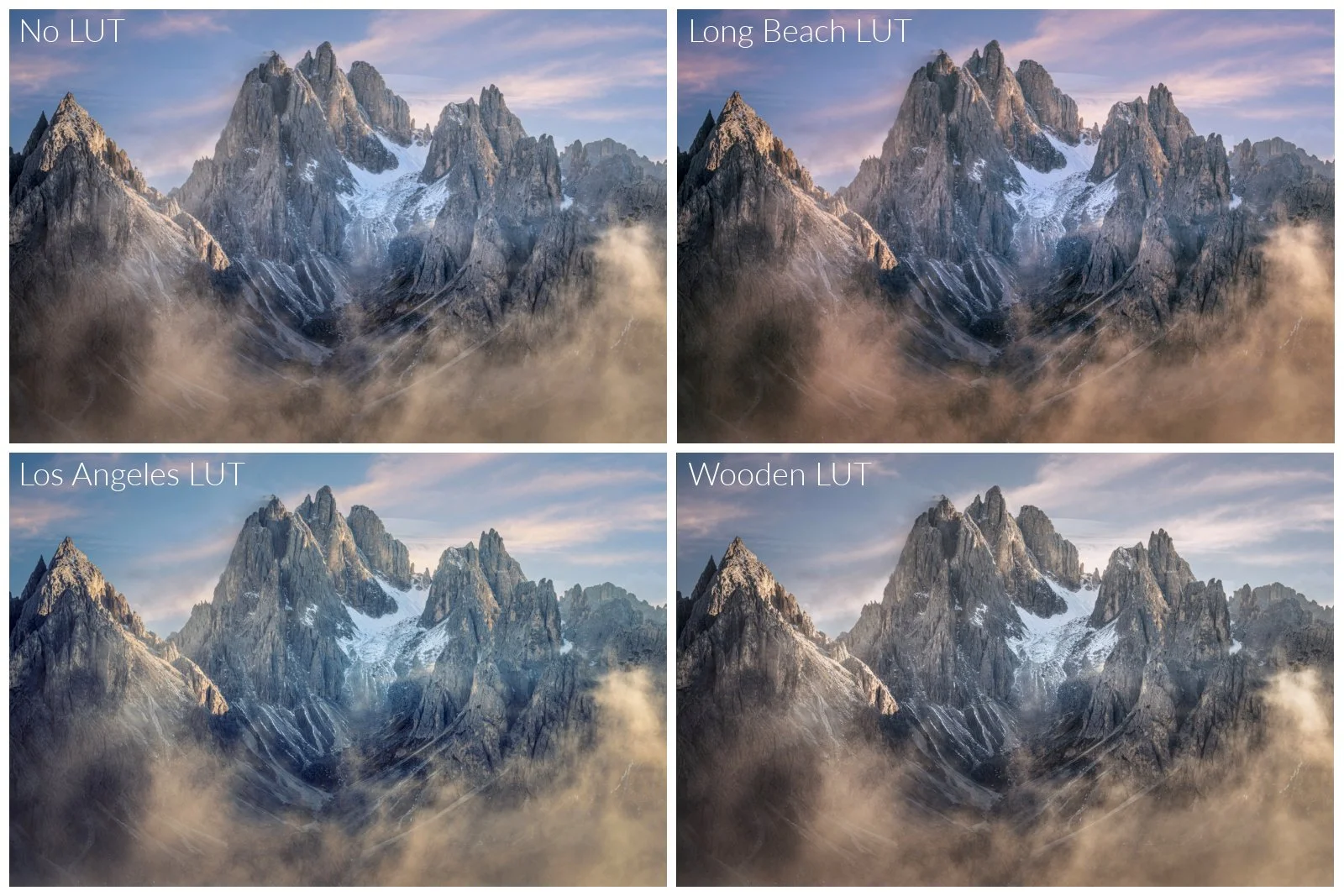 Luminar LUT examples