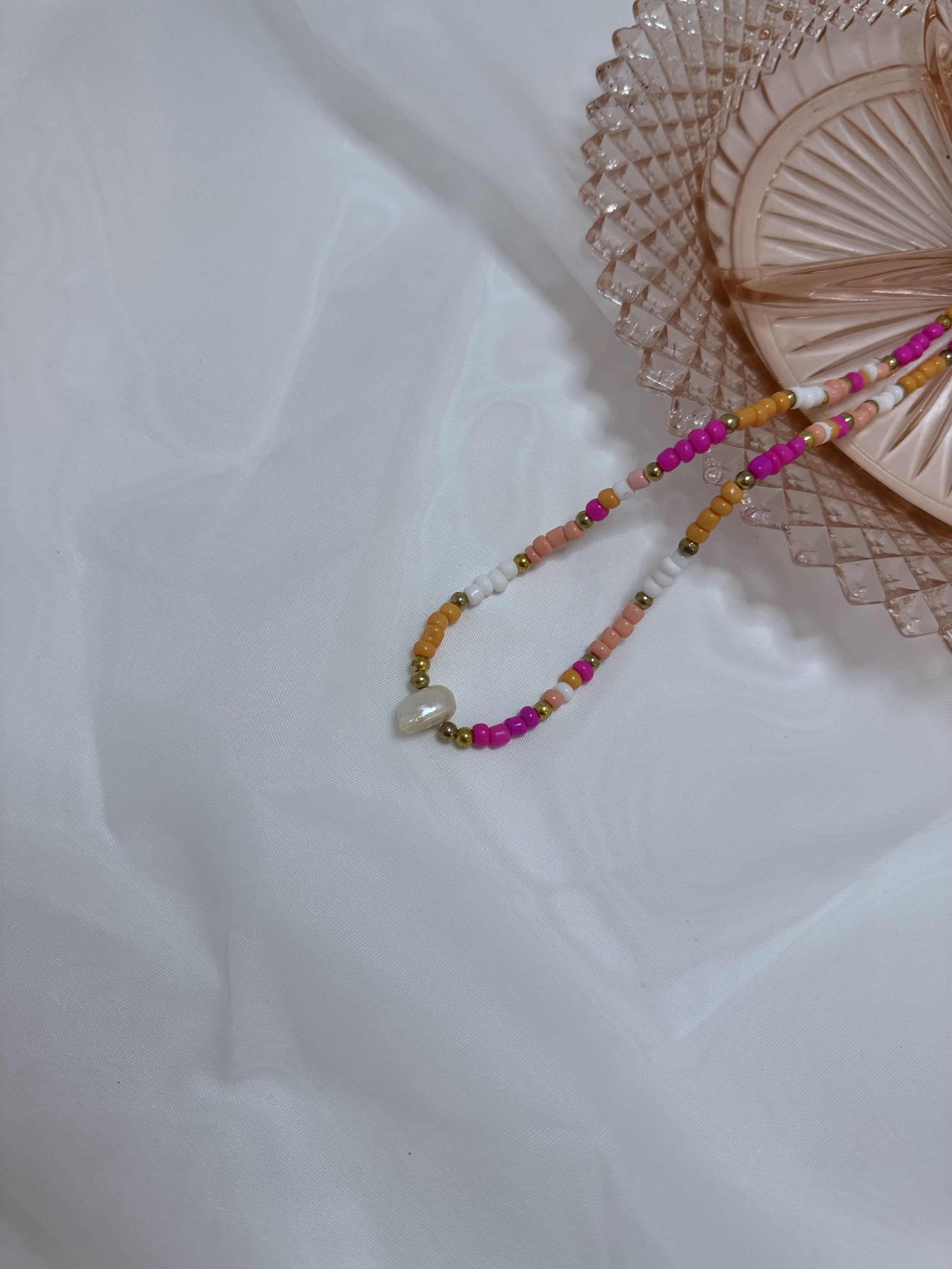 Pink Pearl Necklace