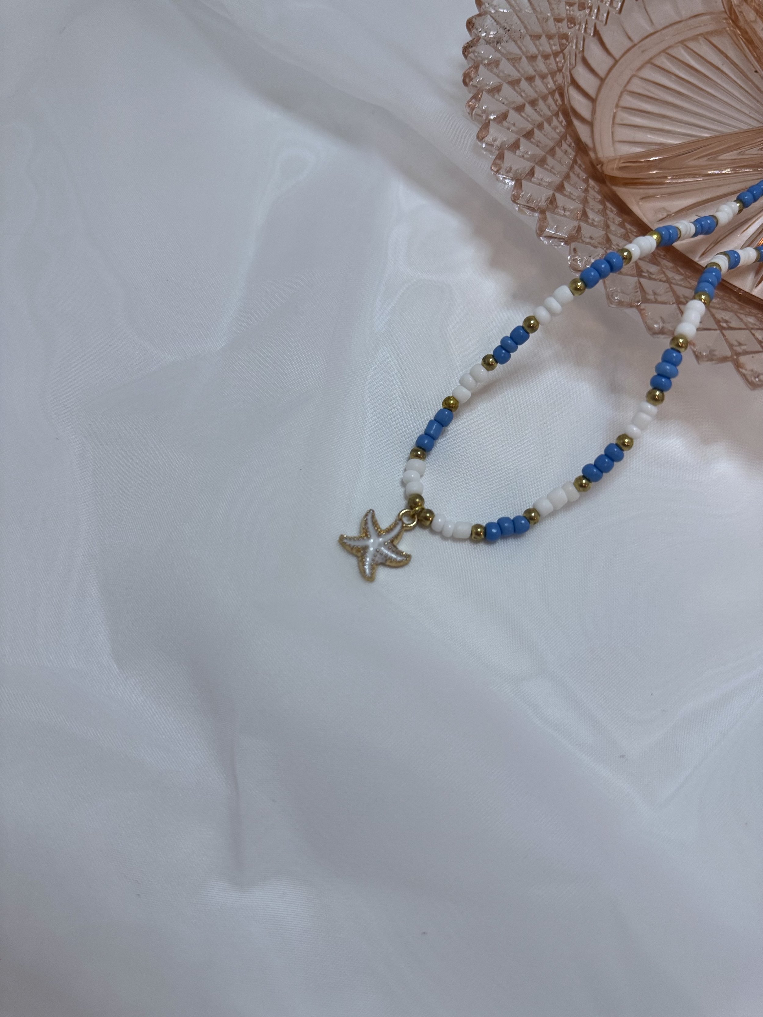 Blue Starfish Necklace