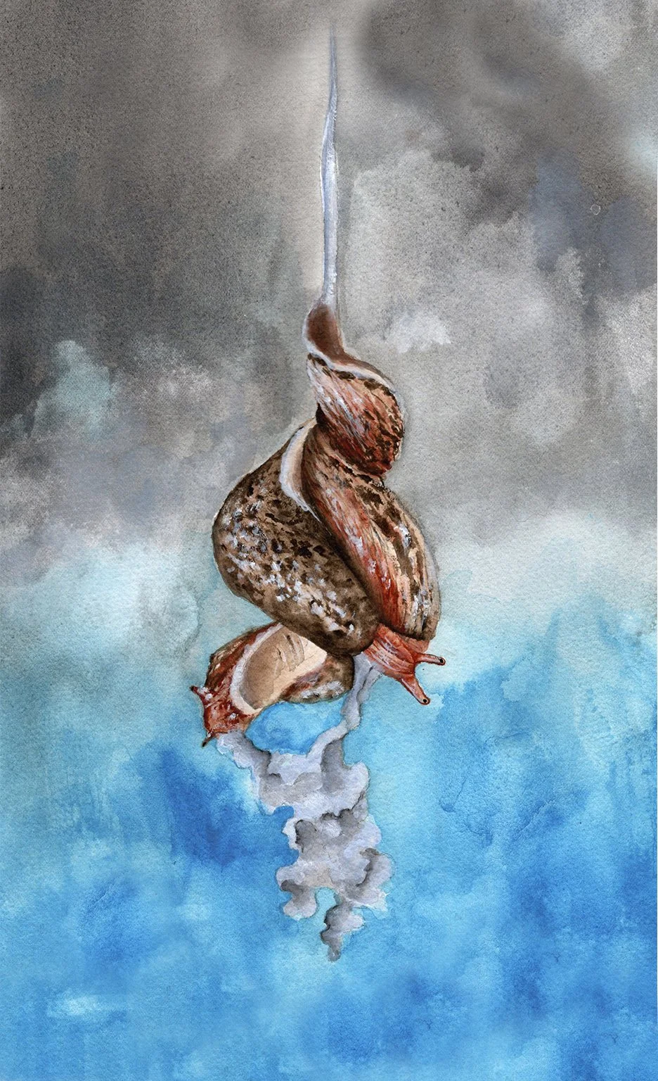 "Collaboration", 8.5X13", Acrylic on cotton paper, 2024