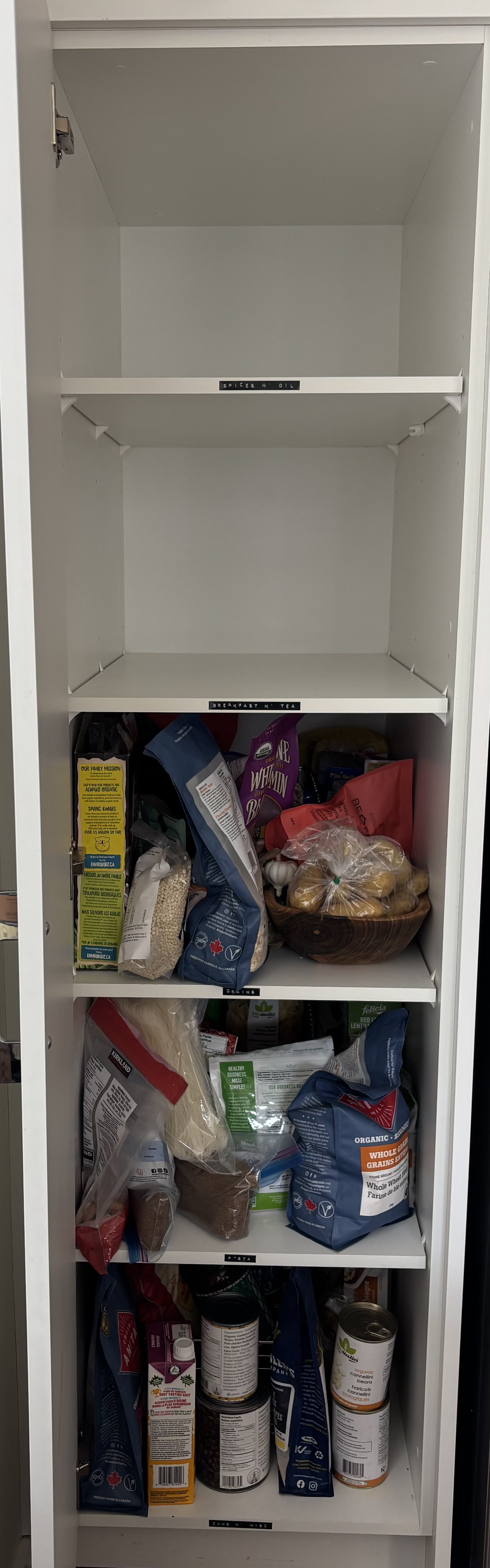 BEFORE (EMPTIED - SHOWING DEEP PANTRY)