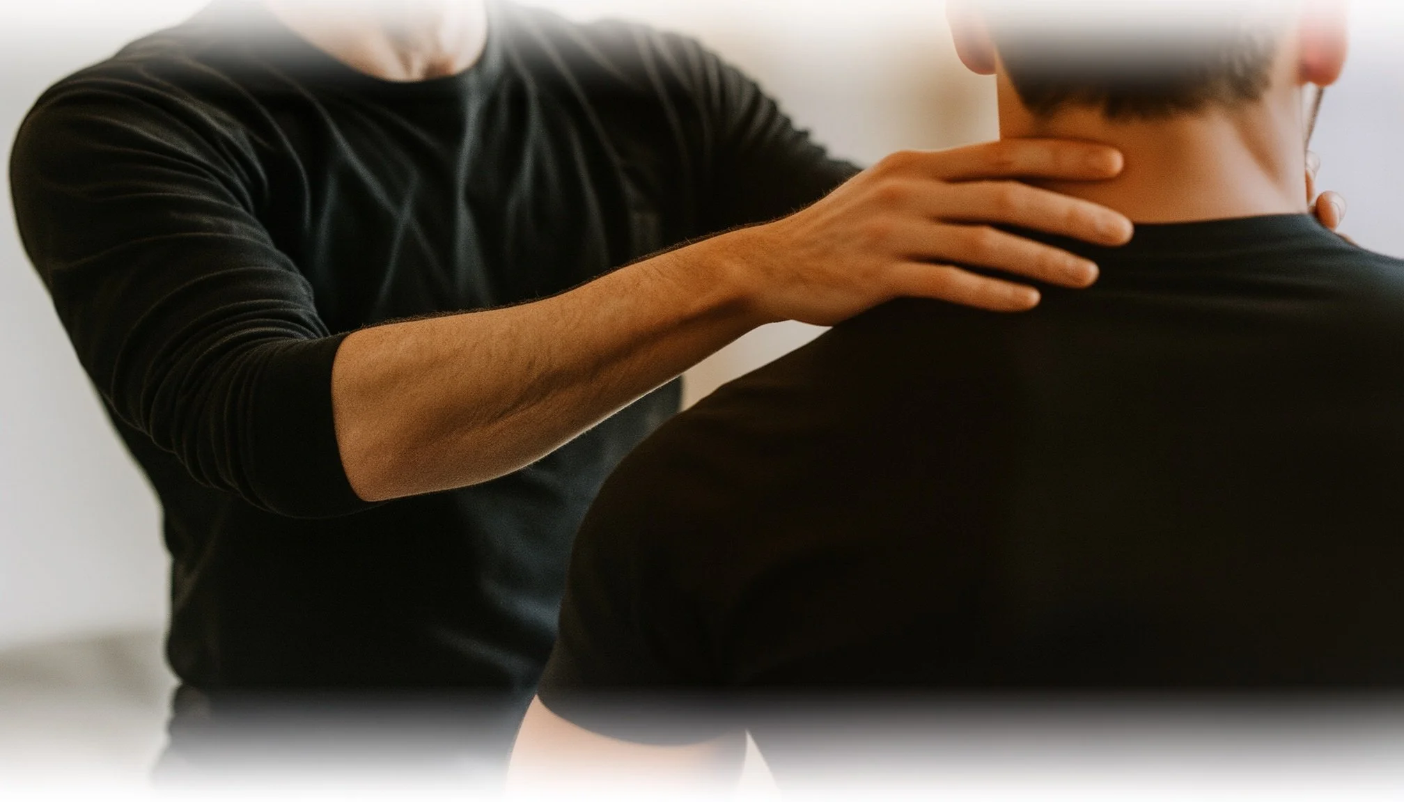 Chiropractor performing a gentle cervical and postural assessment on a patient, demonstrating the first step of the PEAK Protocol’s Zone-based approach to restoring the brain–body connection at Gambee Chiropractic in Vancouver WA.
