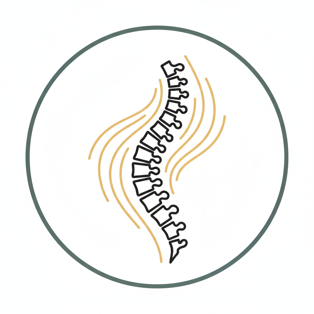 Minimalist icon illustrating the Zone Technique and the brain–body connection used to restore balance at Gambee Chiropractic in Vancouver, WA.