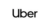 Uber logo in black text on a white background