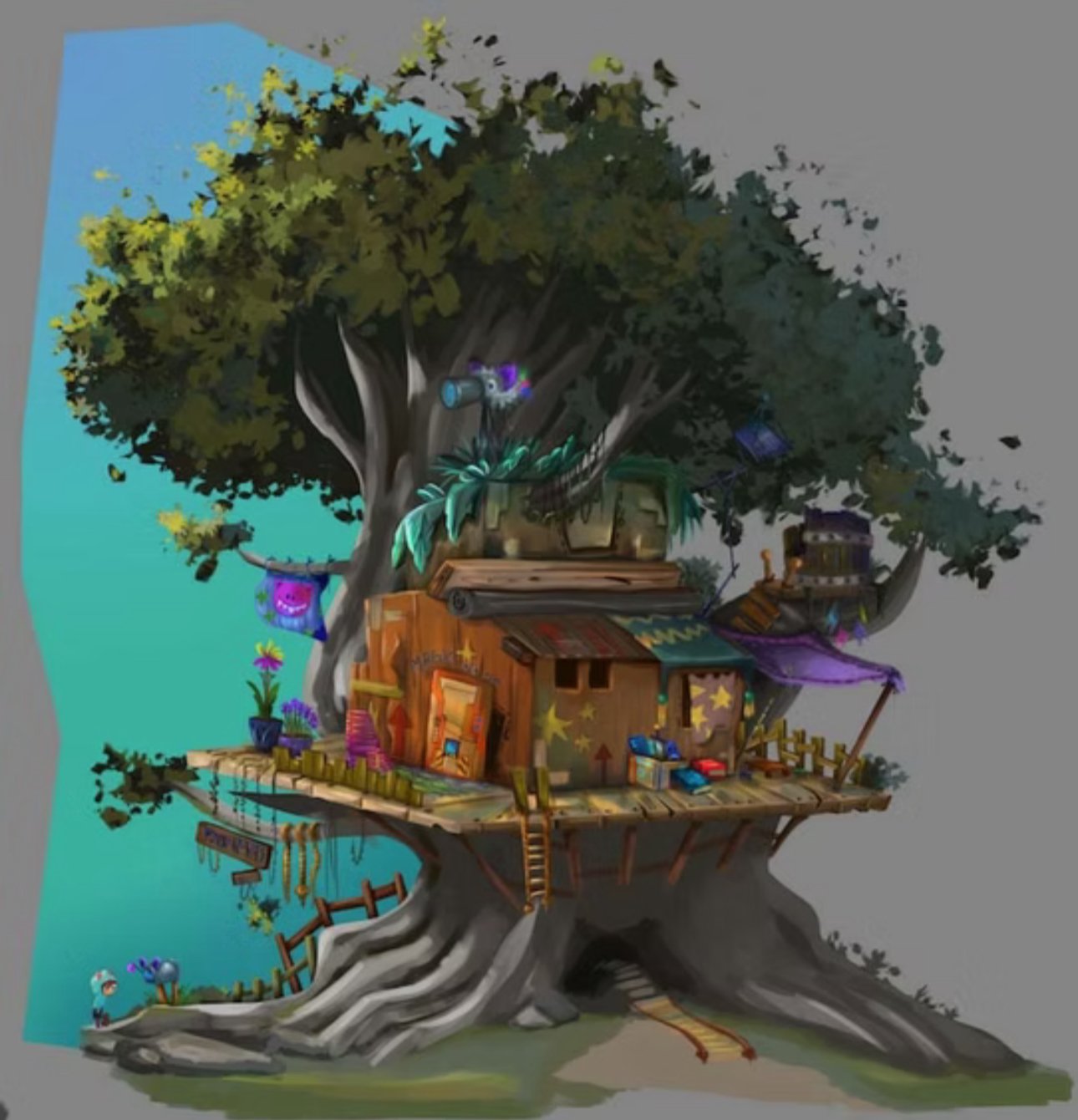 Michele Pajama tree house 2.JPG