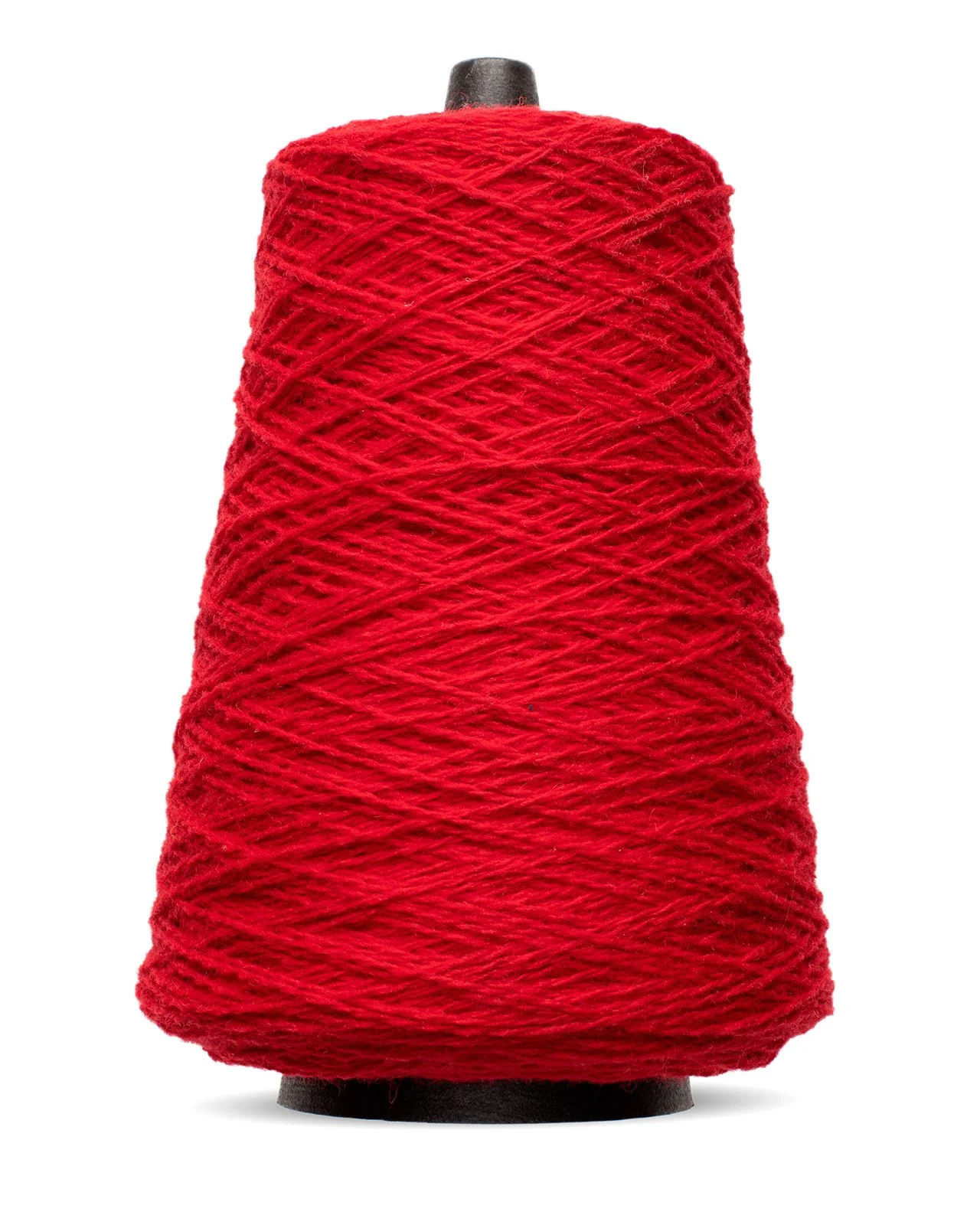 Harrisville Designs Shetland wool weaving yarn cone in red