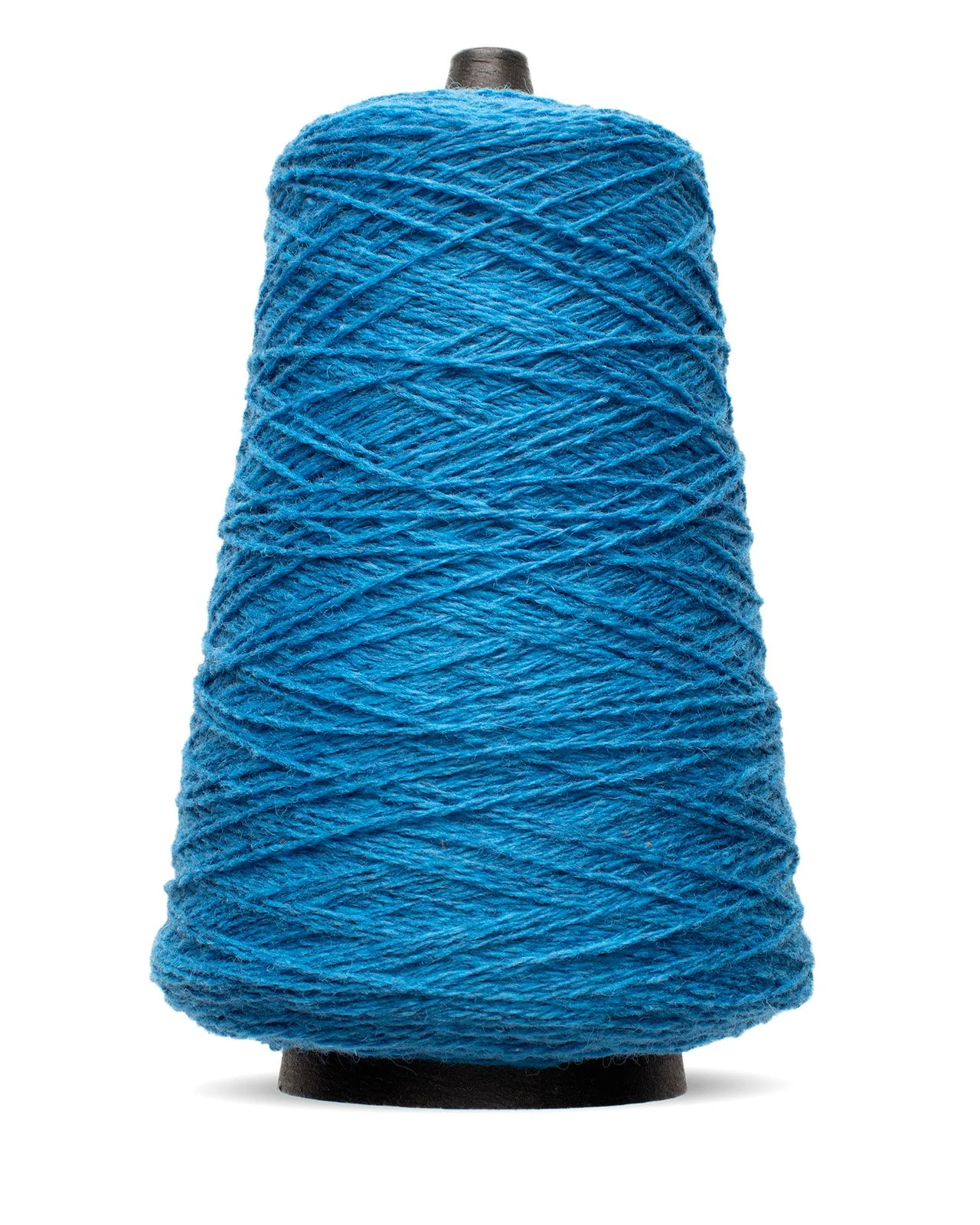 Harrisville Designs Shetland wool weaving yarn cone in  azure.
