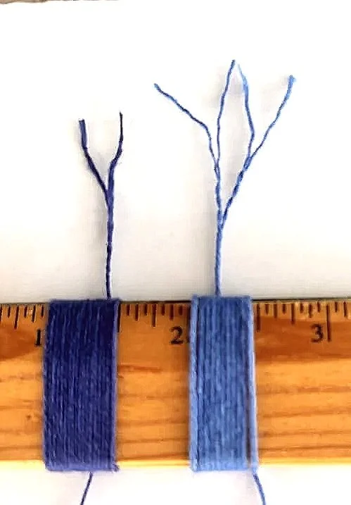 8/2 vs. 8/4 yarn sizing comparison